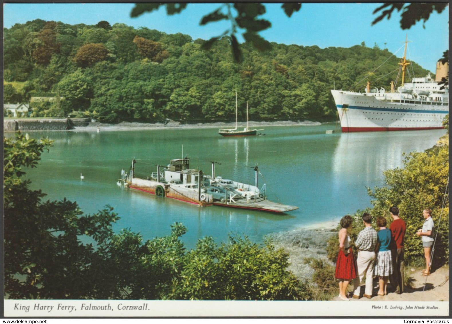 King Harry Ferry, Falmouth, Cornwall, C.1970 - John Hinde Postcard - Other & Unclassified