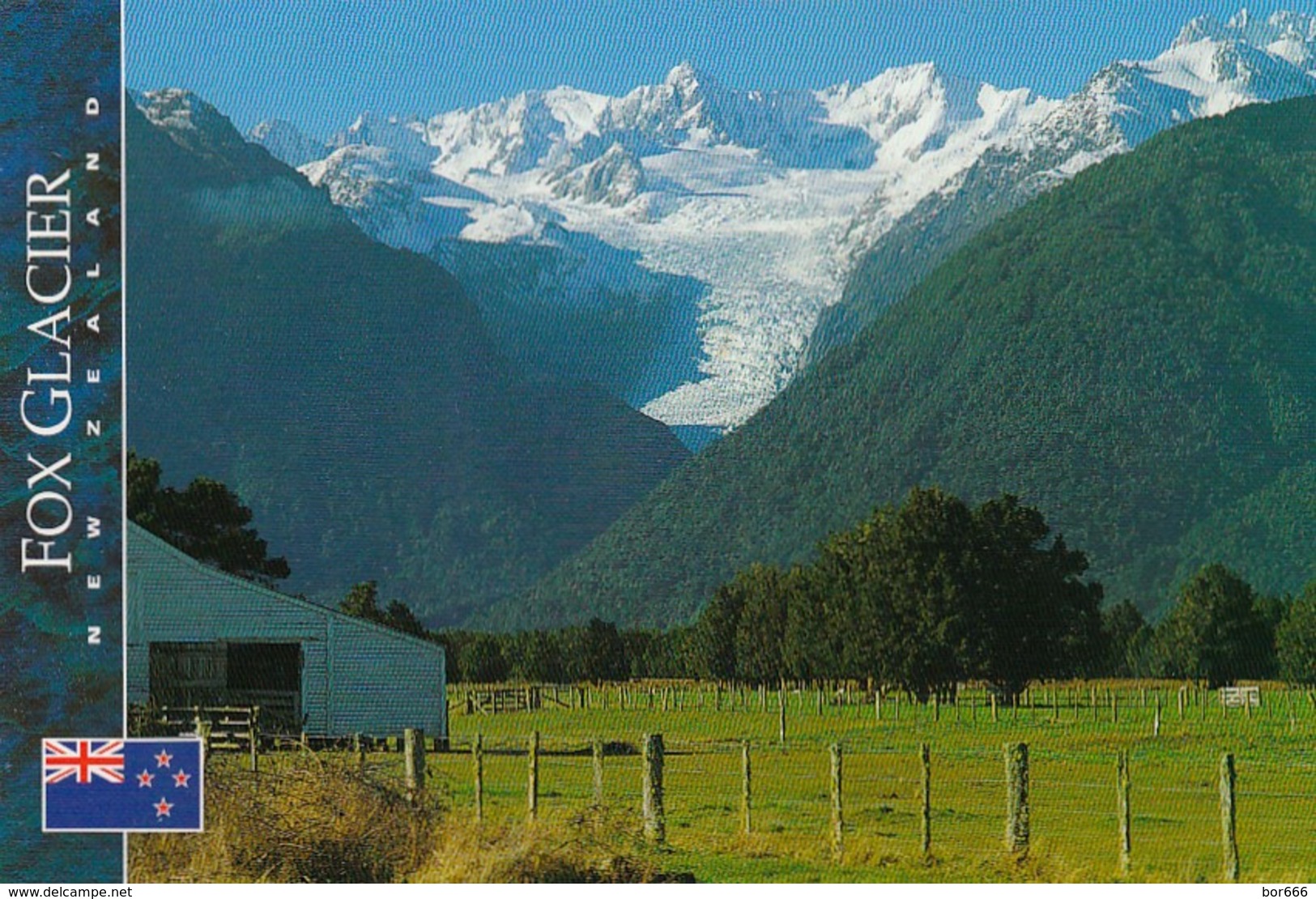 GOOD NEW ZEALAND POSTCARD To UK 2007 - Fox Glacier - Covers & Documents