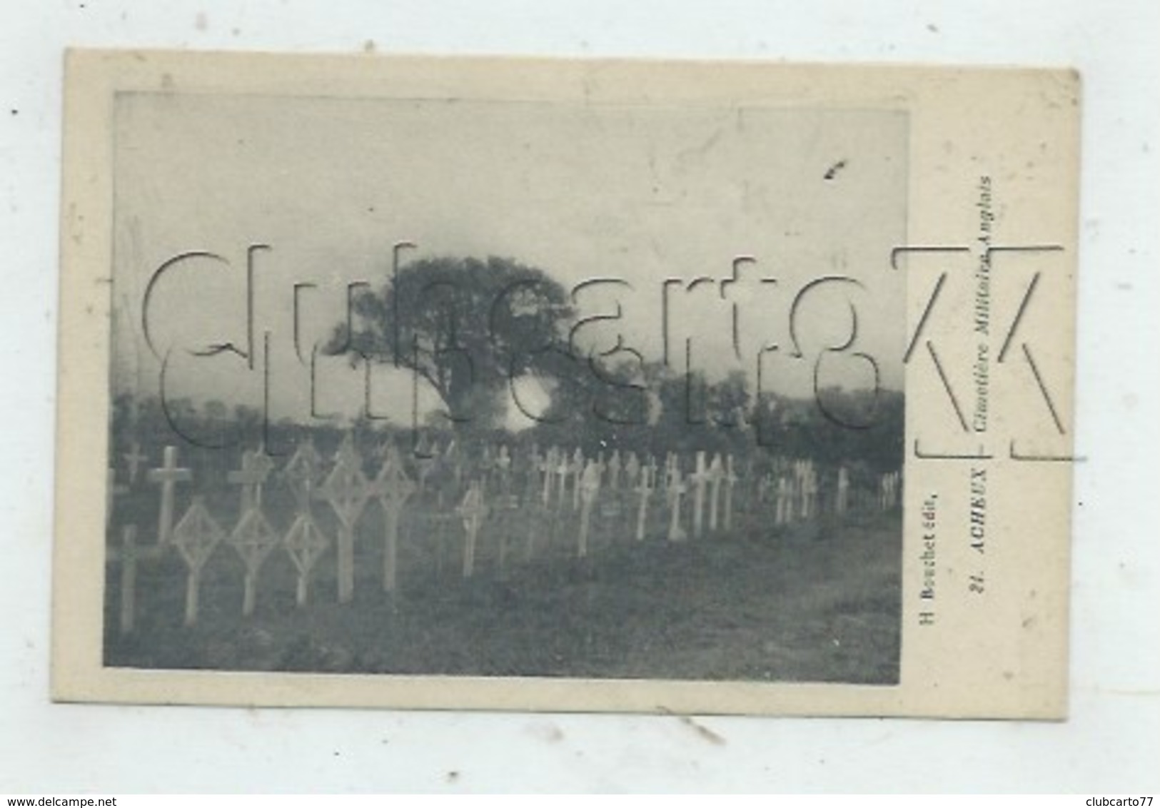 Acheux-en-Amiénois (80) : Le Cimetière Militaire Anglais  En 1920  PF. - Acheux En Amienois