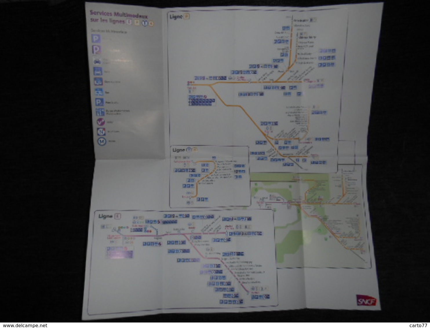 FRANCE Carte Du Réseau RATP RER T Ile De France- Tous Les Services Multimodaux  E P T 4 - Europa