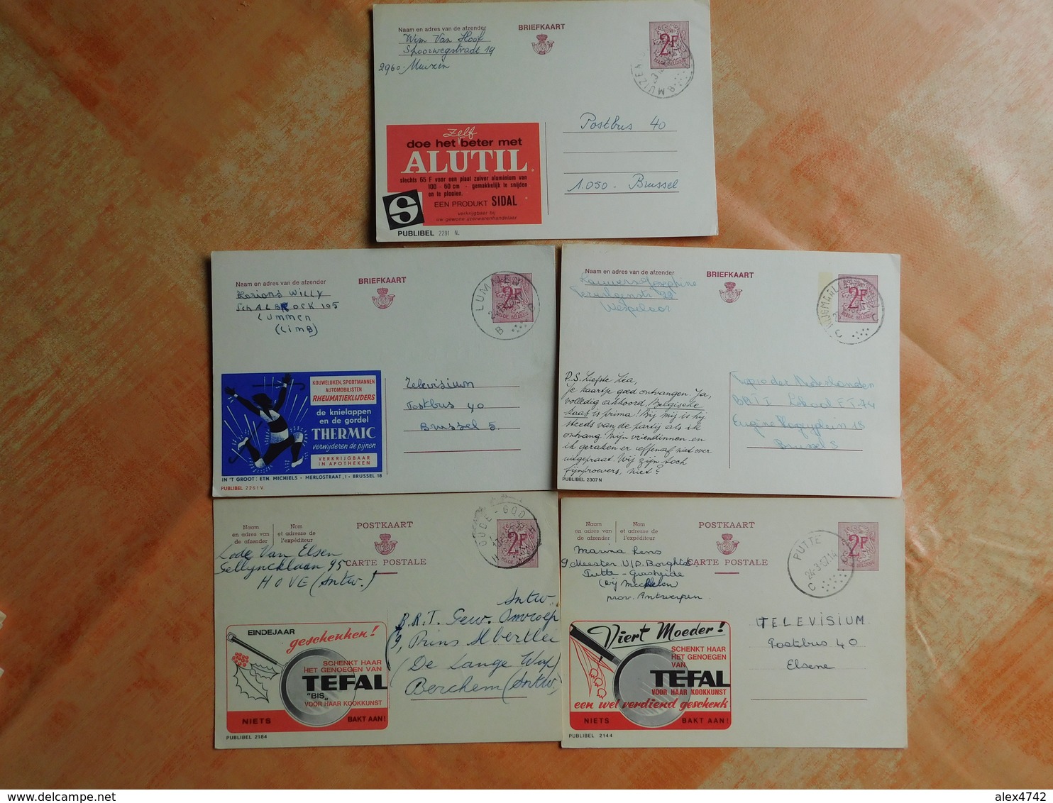 Lot De 5 Entiers Postaux Publibels   (M6) - Publibels