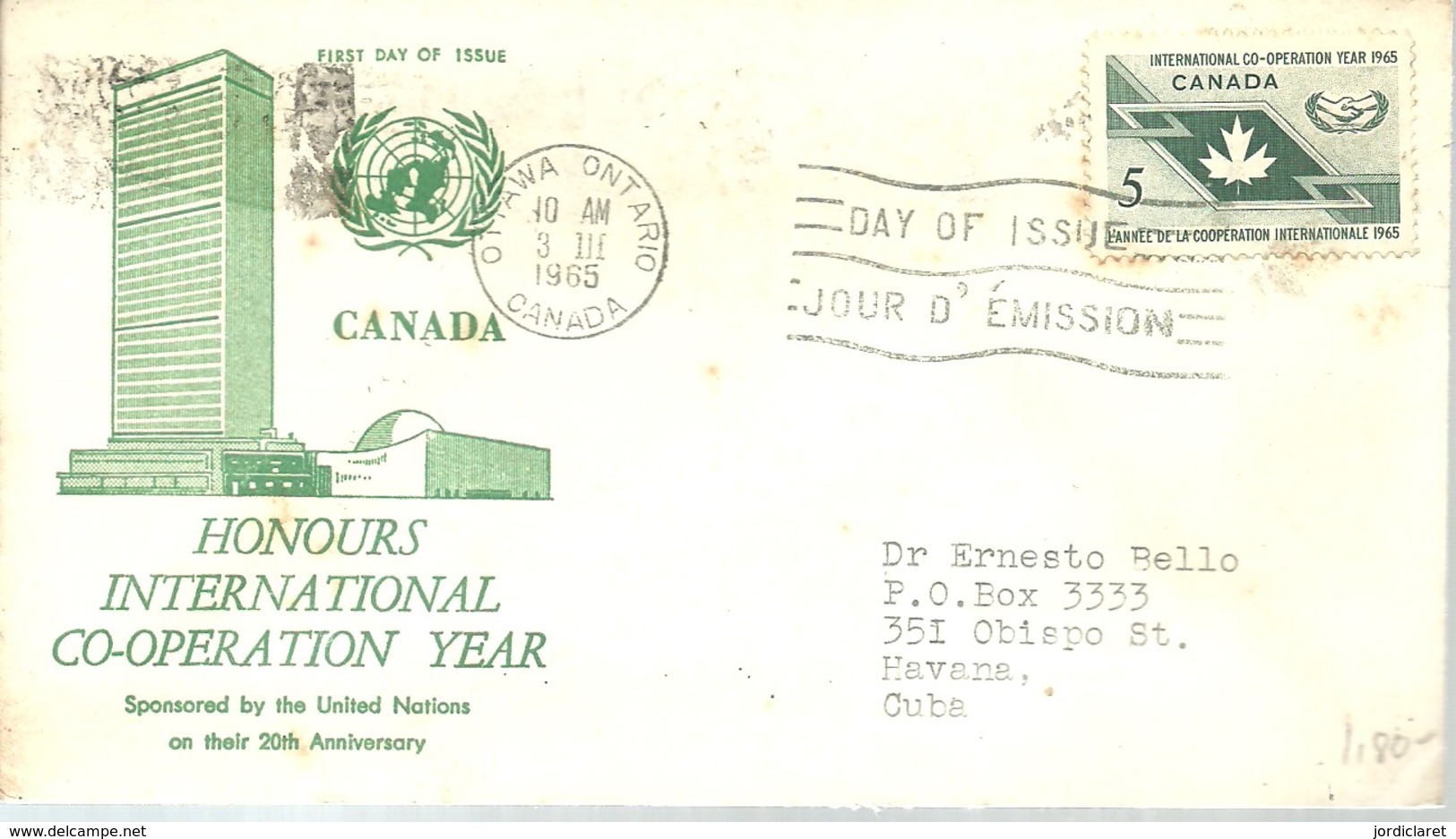 FDC 1965   OTTAWA - 1961-1970