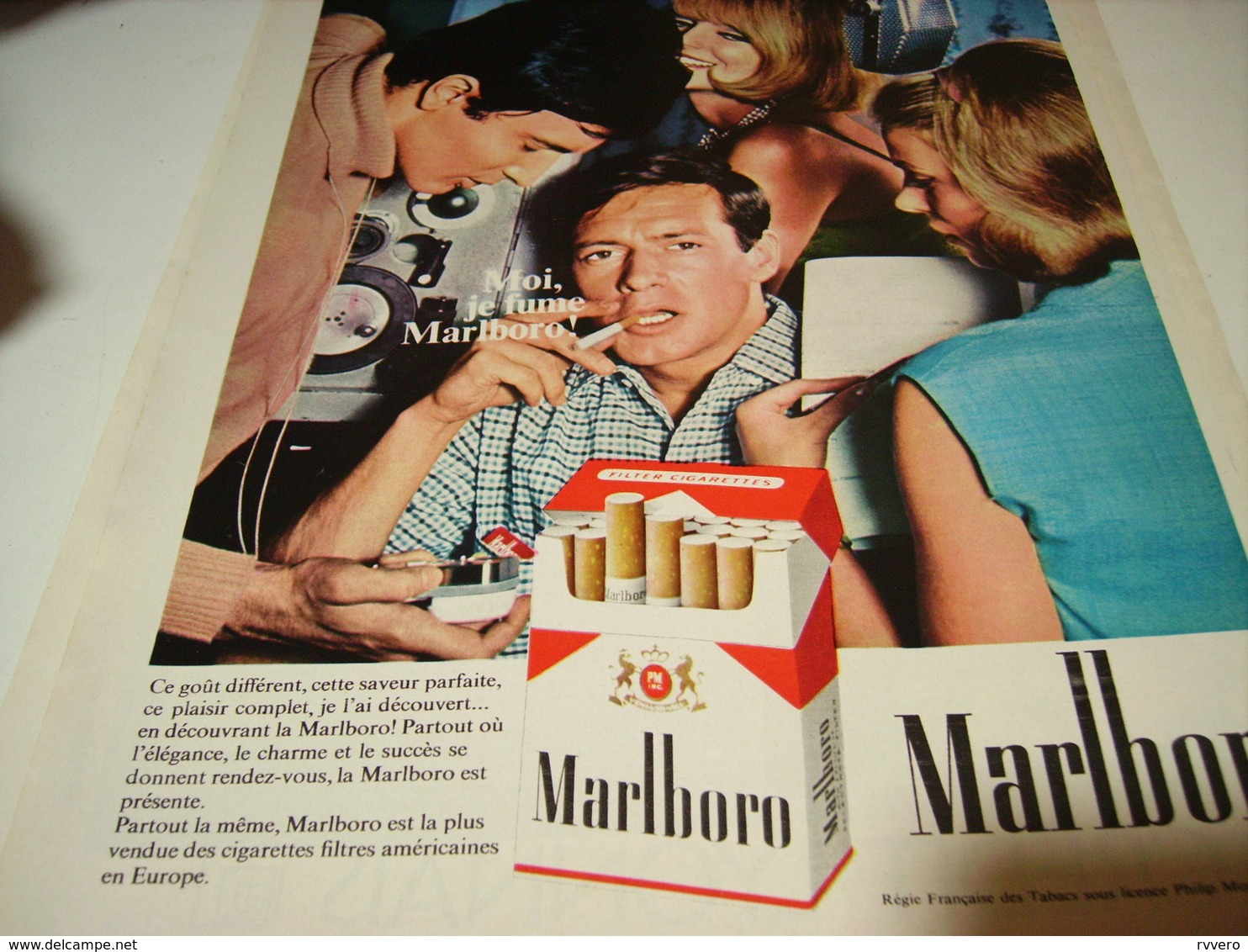 ANCIENNE PUBLICITE CIGARETTES MARLBORO  1969 - Autres & Non Classés