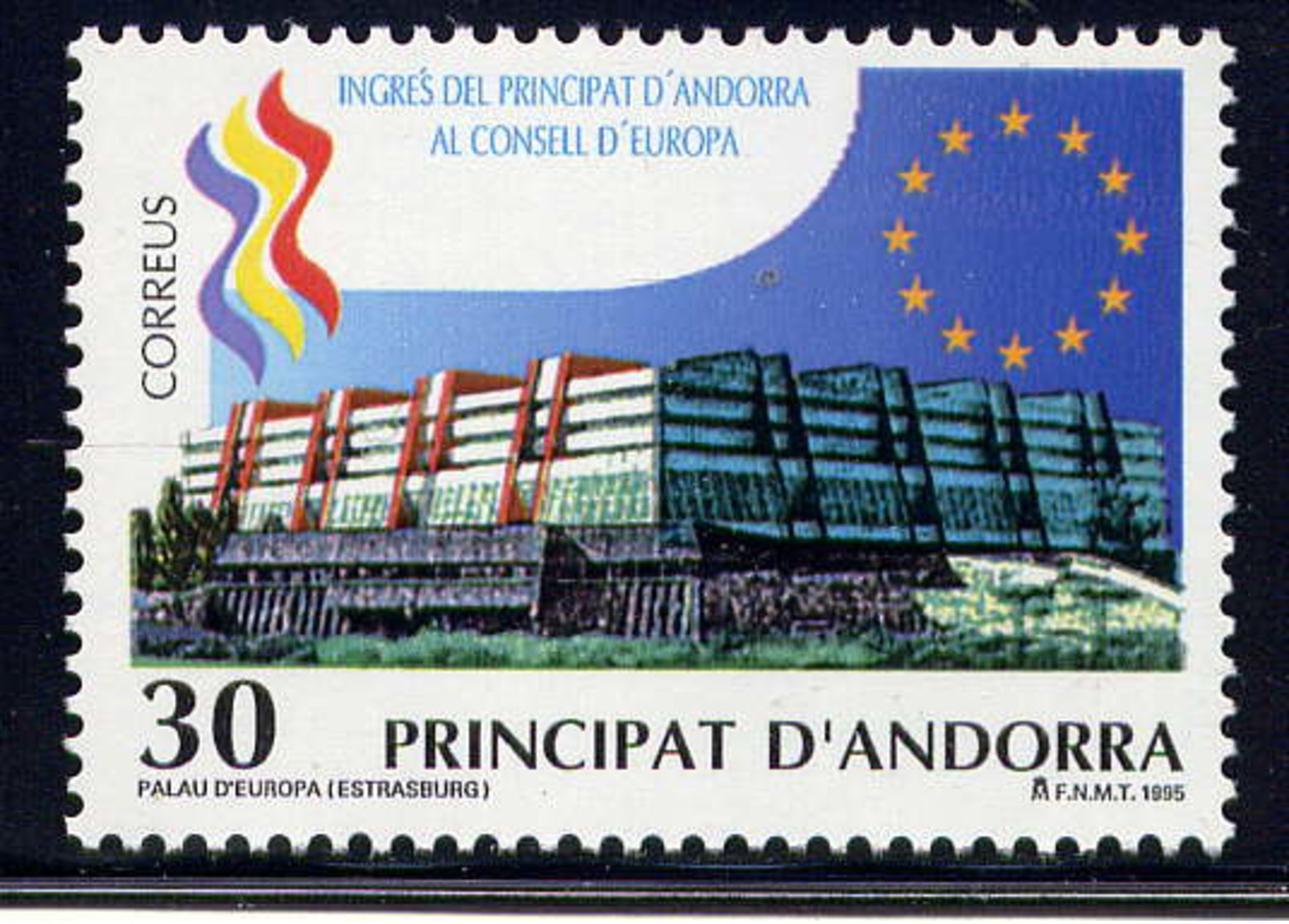 ANDORRE ESP. - 234** - ENTREE  D'ANDORRE AU CONSEIL DE L'EUROPE - Unused Stamps