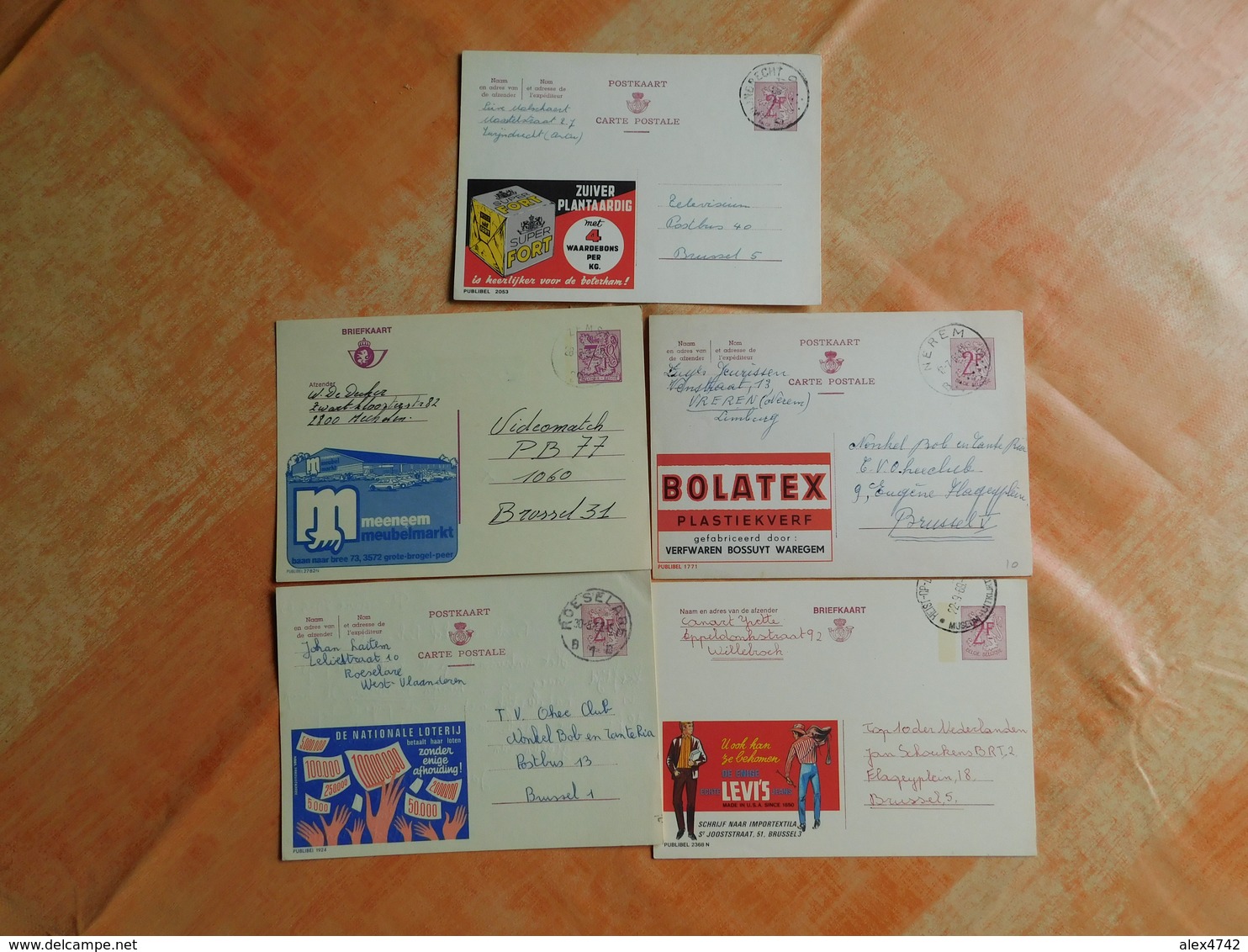 Lot De 5 Entiers Postaux Publibel  (O6) - Publibels