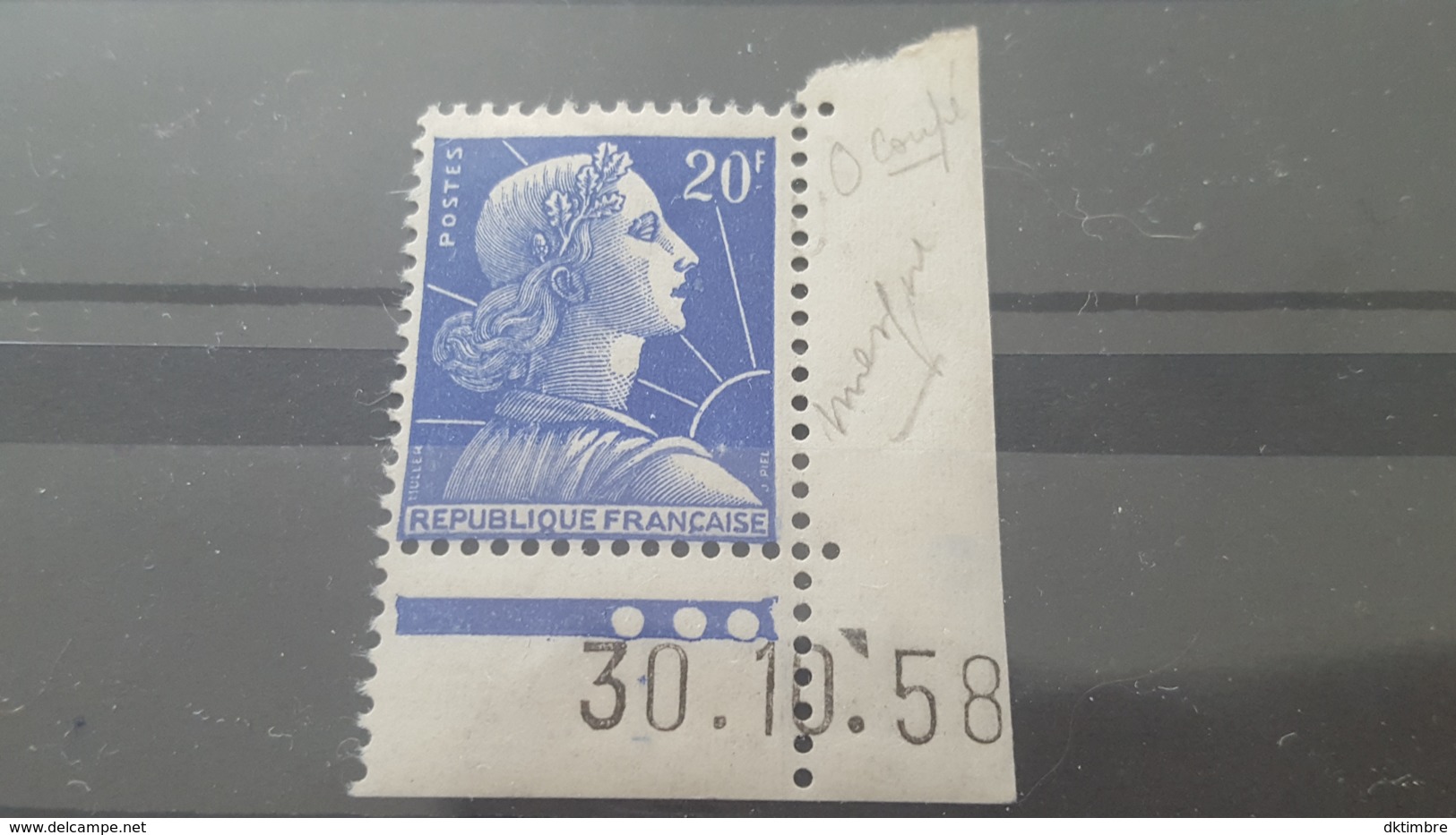 LOT 433473 TIMBRE DE FRANCE NEUF** VARIETE 0 COUPE - Non Classés