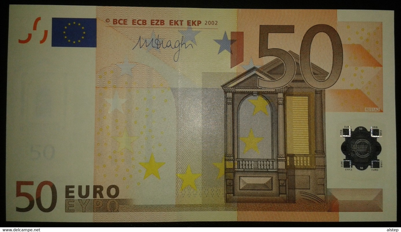 Europe CYPRUS CIPRO 50 Euro 2002, G-serie UNC, DRAGHI Sign, Printer R051 - 50 Euro