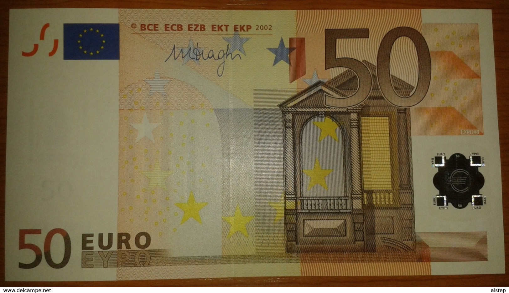 Europe ESTONIA 50 Euro 2002 D-serie UNC, DRAGHI Sign, Printer R051 - 50 Euro