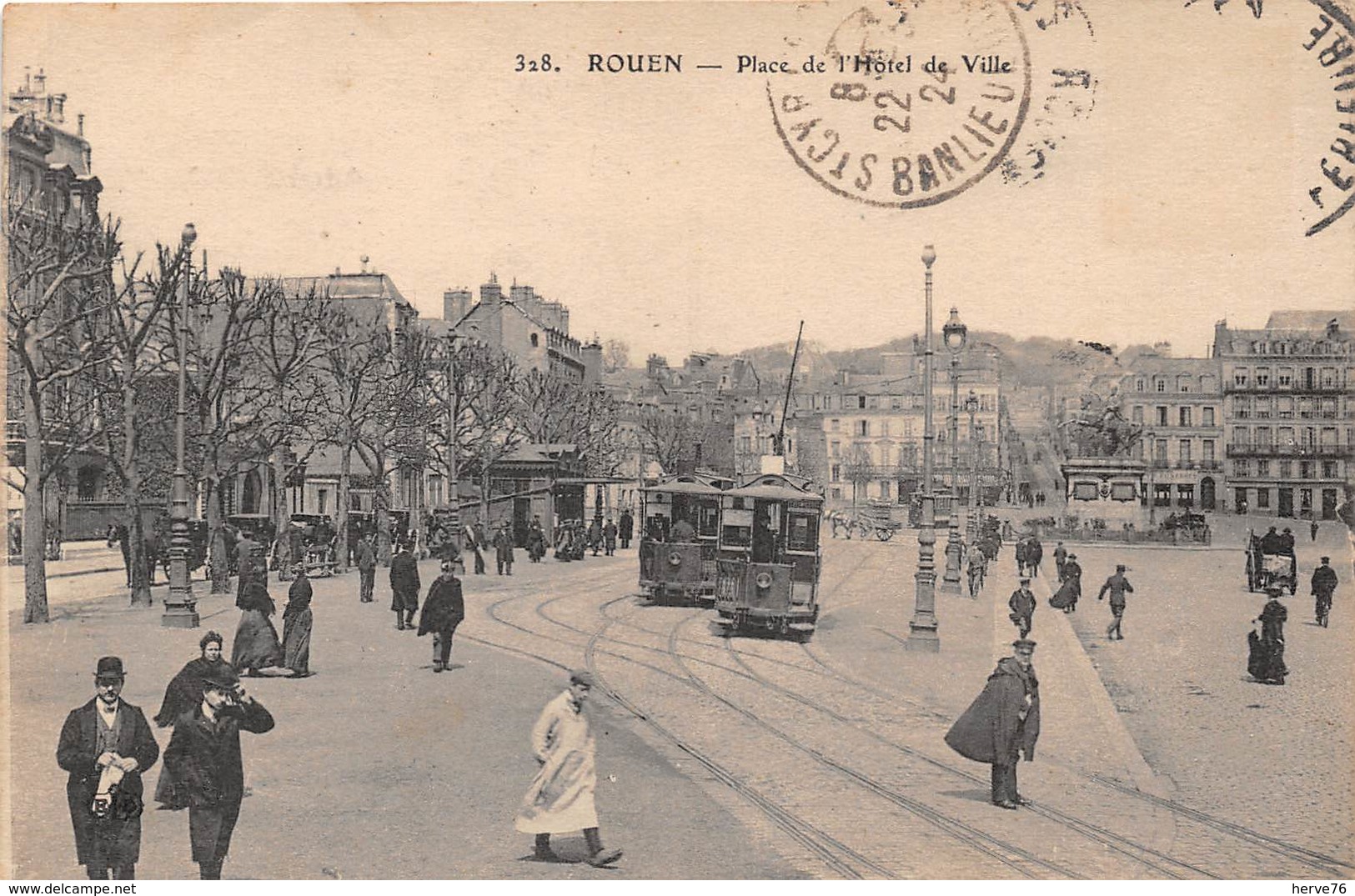 ROUEN - Place De L'Hôtel De Ville - Tramway - Rouen