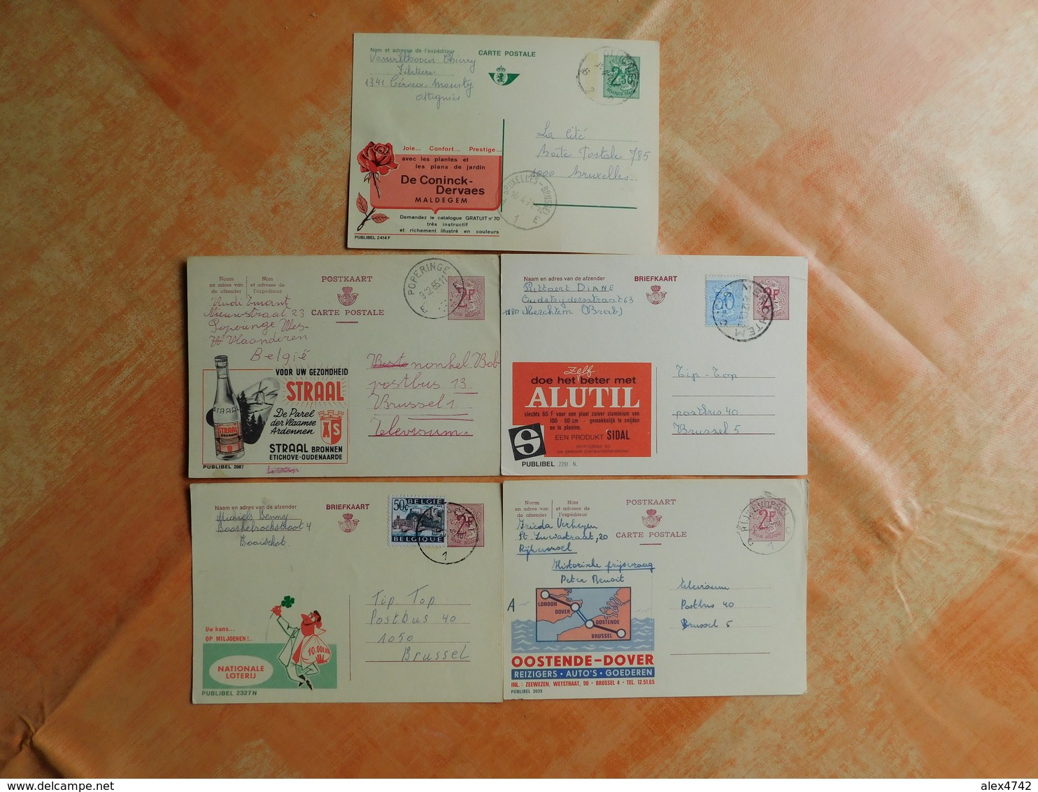 Lot De 5 Entiers Postaux Publibel  (Q6) - Publibels