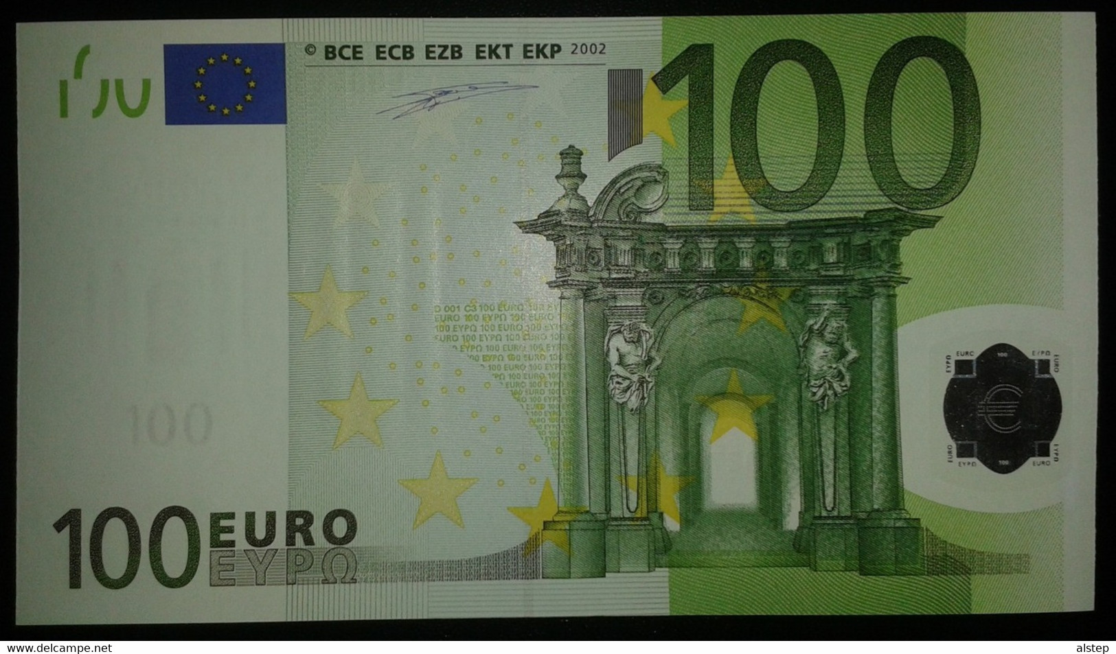 Europe FINLAND 100 Euro 2002, L-serie UNC, Duisenberg Sign, Printer D001 - 100 Euro