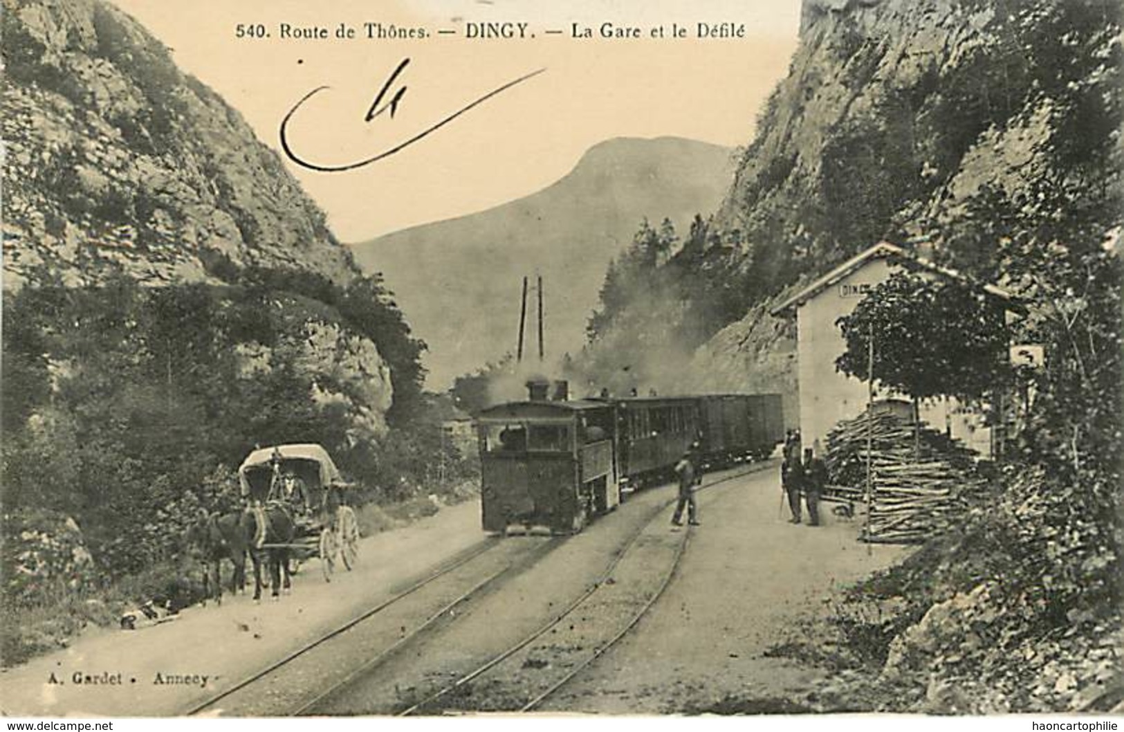 74 Dingy ; La Gare Train - Dingy-Saint-Clair