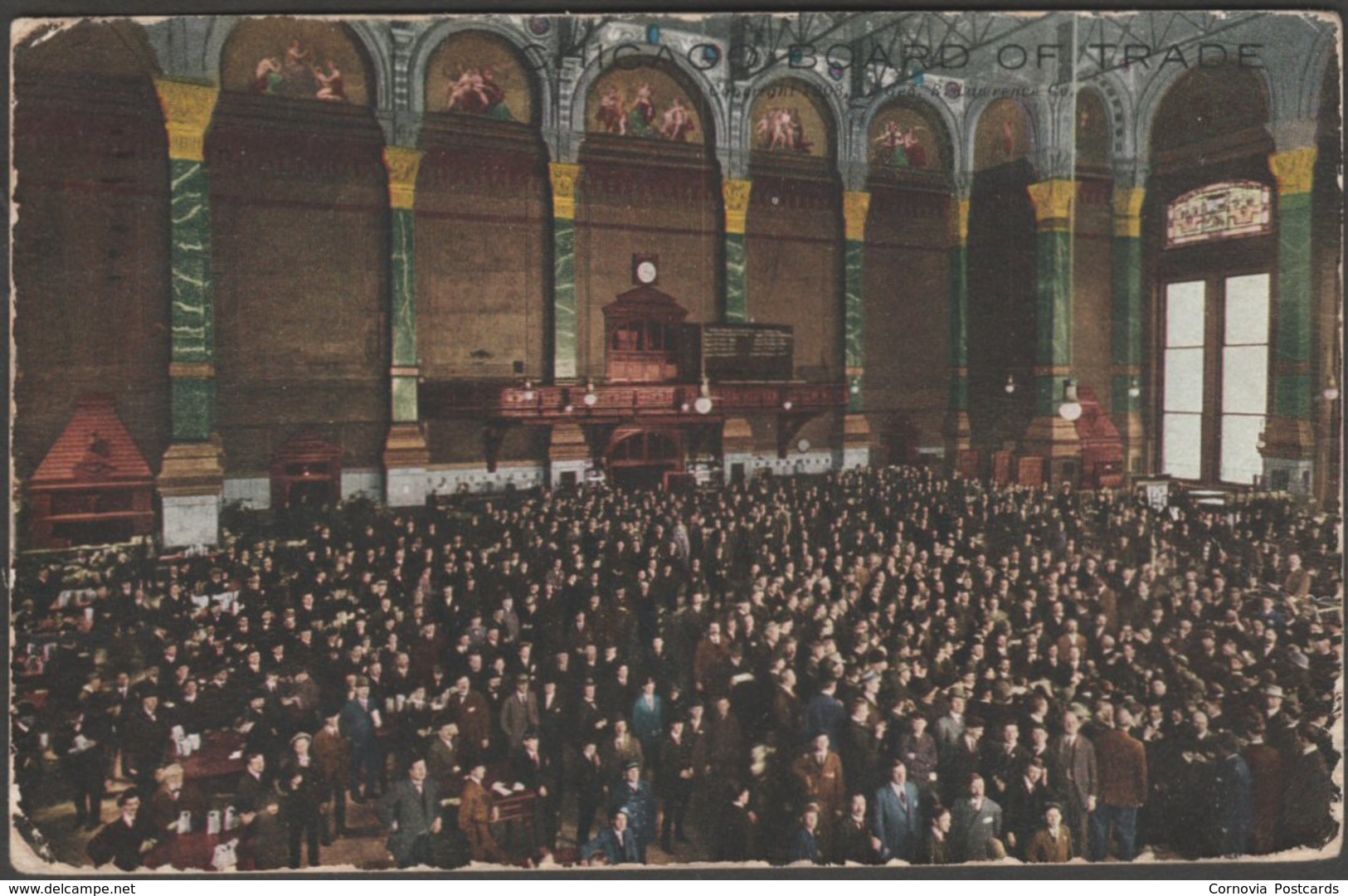 Board Of Trade, Chicago, Illinois, 1910 - VO Hammon Postcard - Chicago