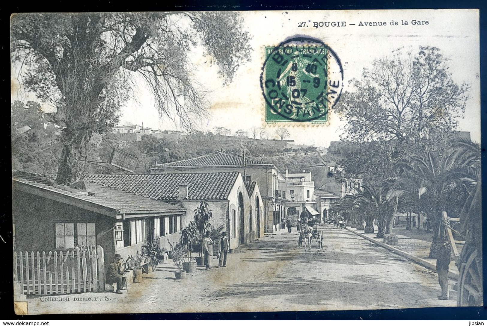 Cpa Algérie Bougie Avenue De La Gare    YN41 - Bejaia (Bougie)