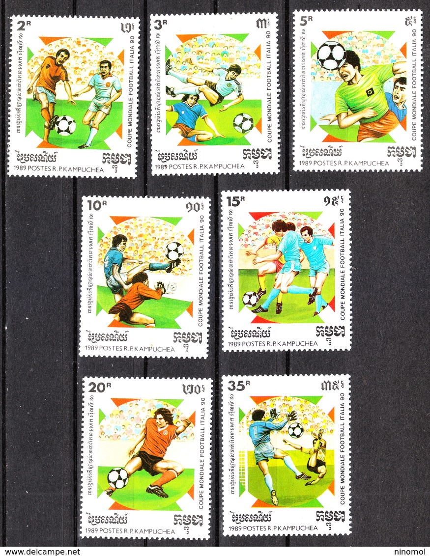 Kampuchea - 1989. Pre - Italia '90. Complete Series MNH - 1990 – Italy