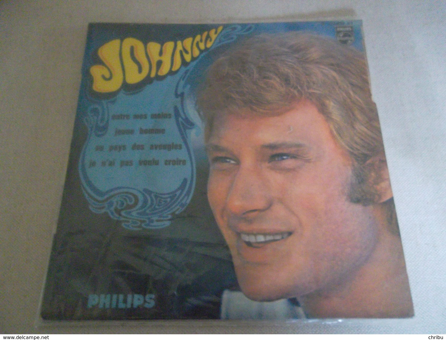 VINYLE 45 T JOHNNY HALLYDAY  ENTRE MES MAINS PHILIPS M 437 439 BE - Rock