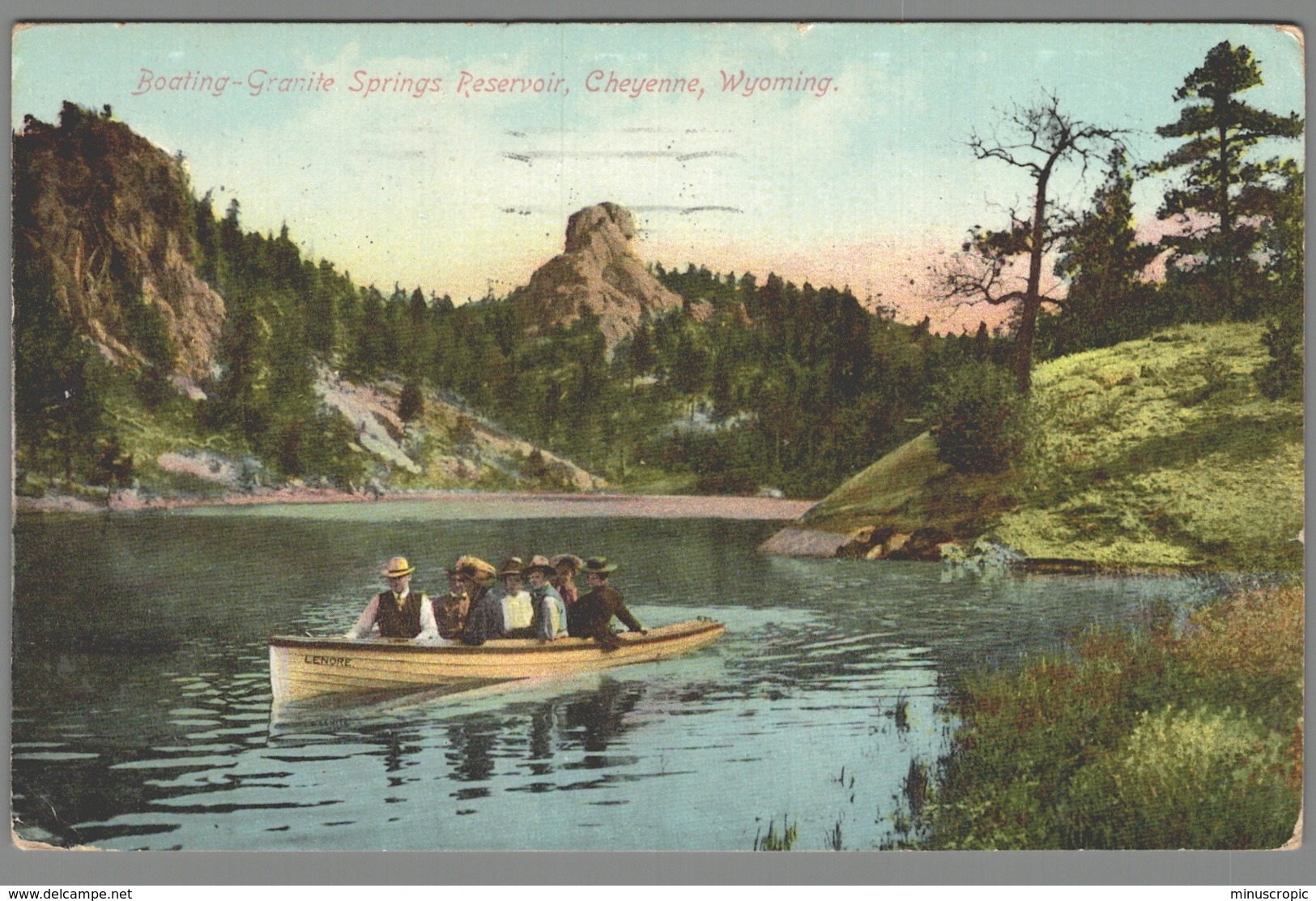 CPA USA - Wyoming - Cheyenne - Boating Granite Springs Reservoir - Cheyenne