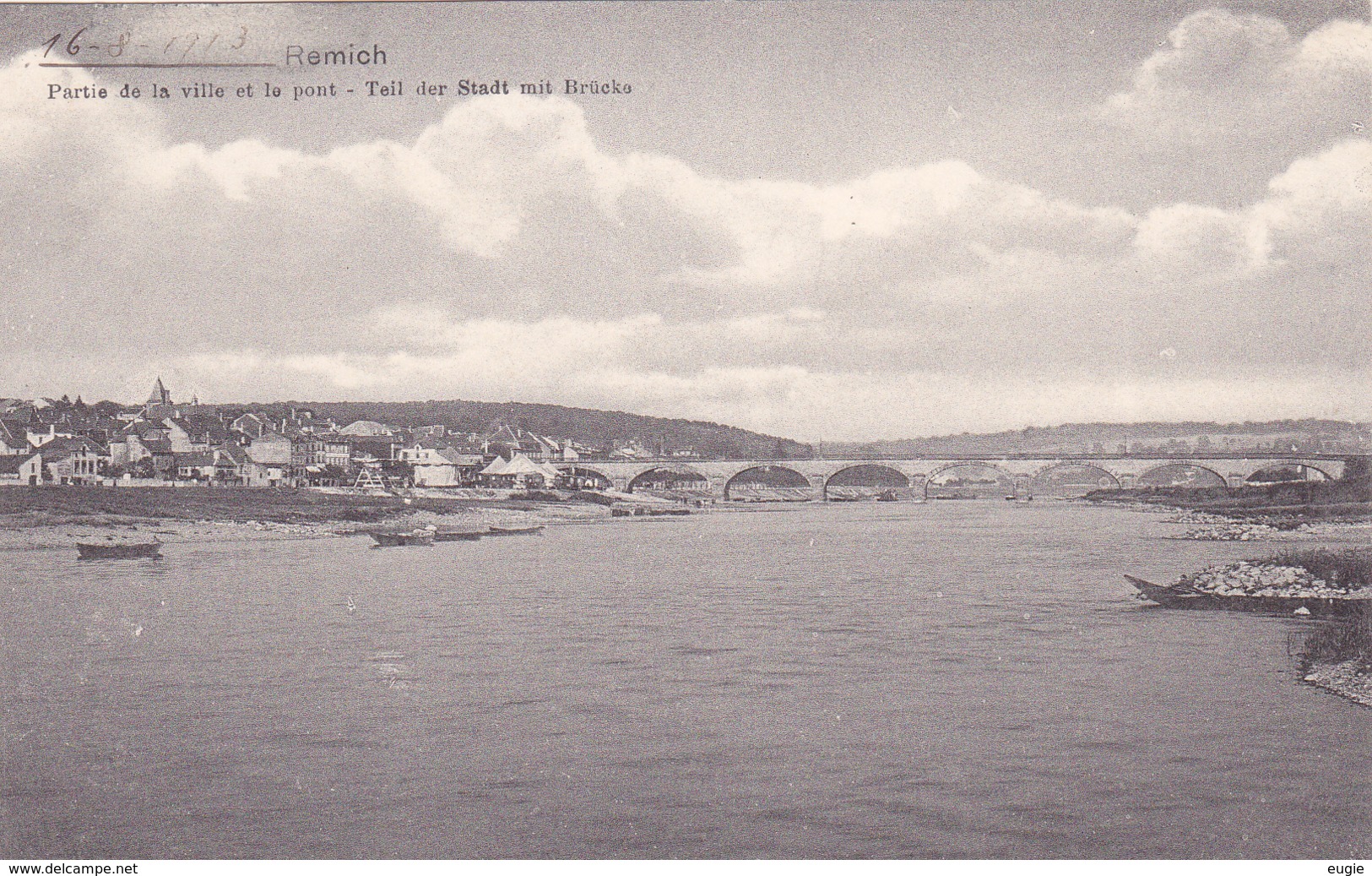 774/ Remich, Partie De La Ville Et Le Pont - Remich