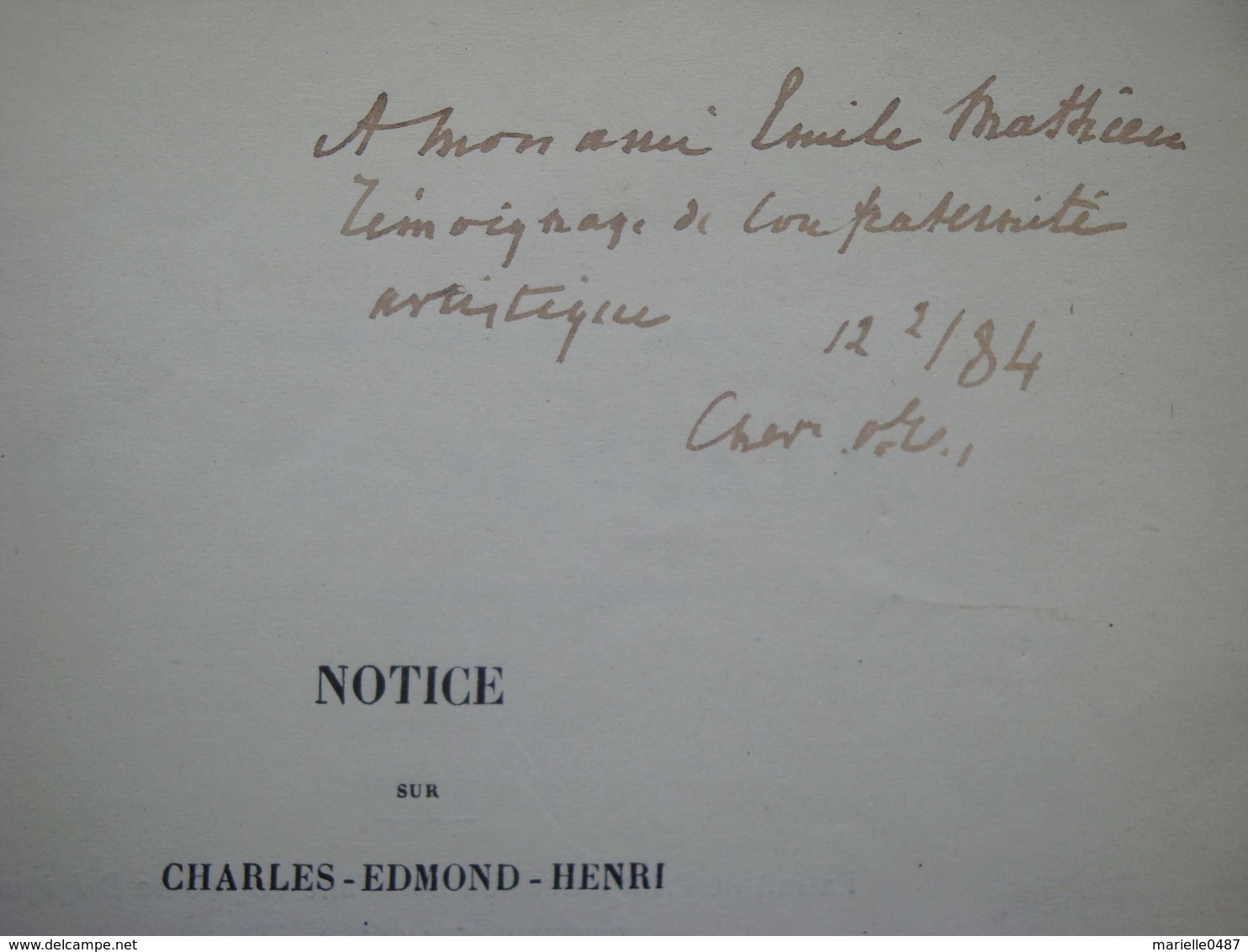 Charles E-H. De Coussemaker - Notice Par Le Chevalier X. Van Elewijck. - Autographes