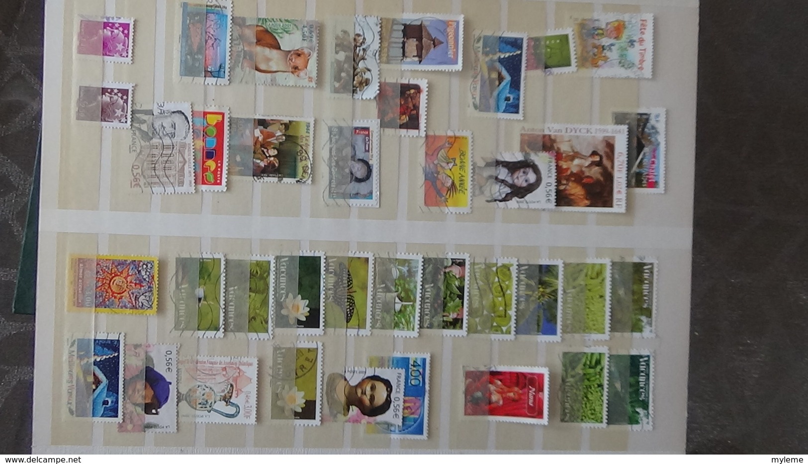 Des dizaines de timbres oblitérés (33 photos) de France en euros. A saisir !!!