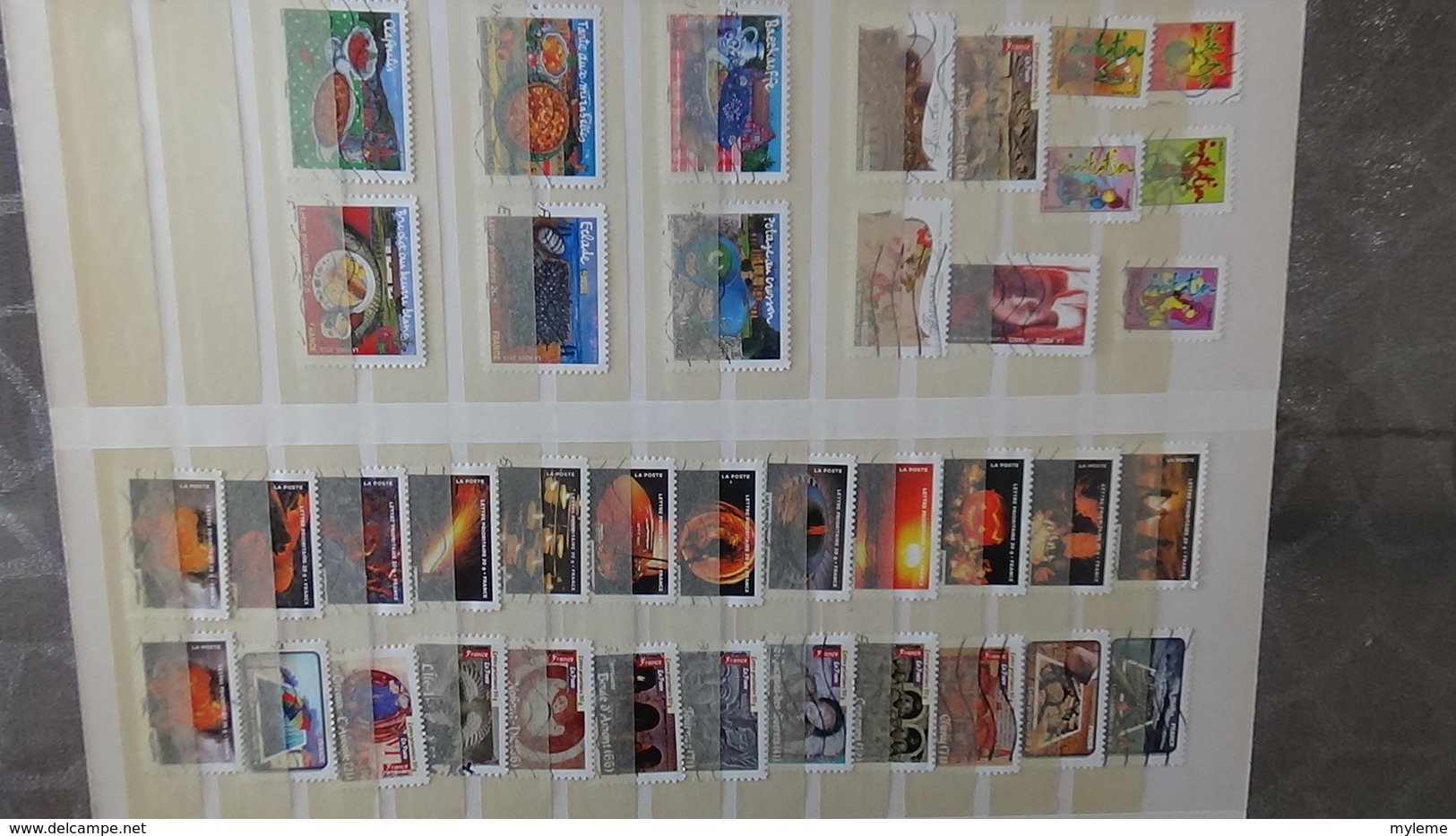 Des dizaines de timbres oblitérés (33 photos) de France en euros. A saisir !!!