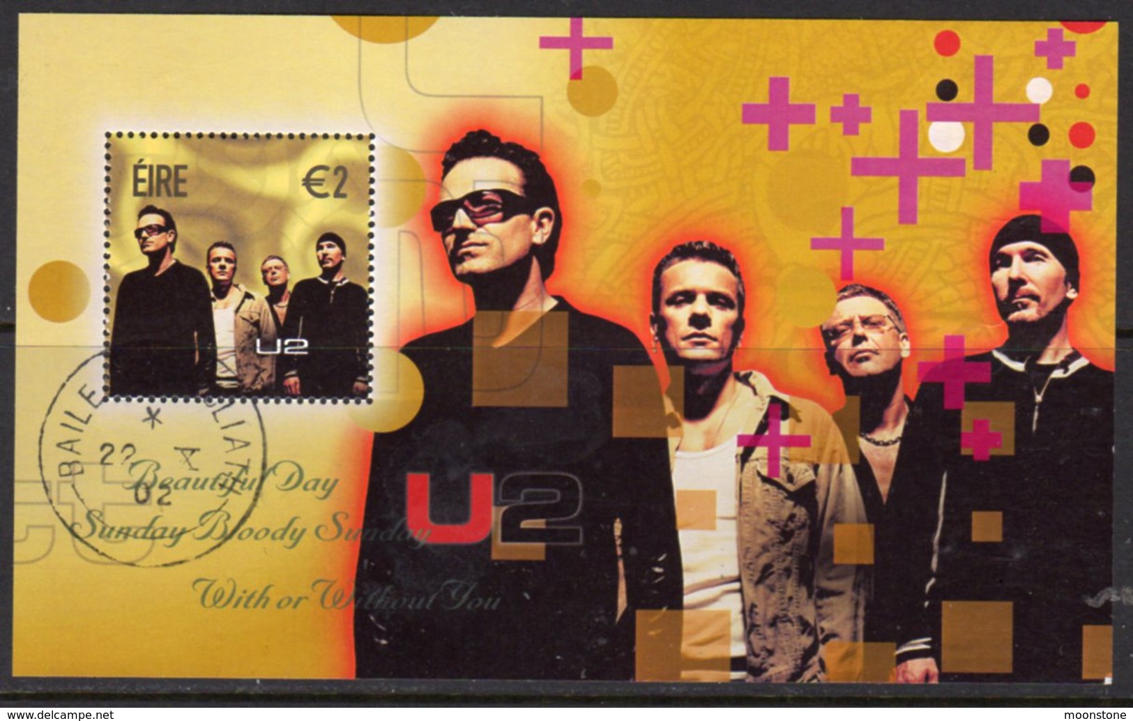 Ireland 2002 Irish Rock Legends U2 MS, Used, SG 1559 - Oblitérés