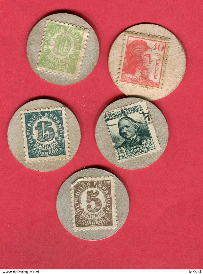 GUERRE CIVIL CARTON MONEDAS  TB 28 -  Monedas De Necesidad