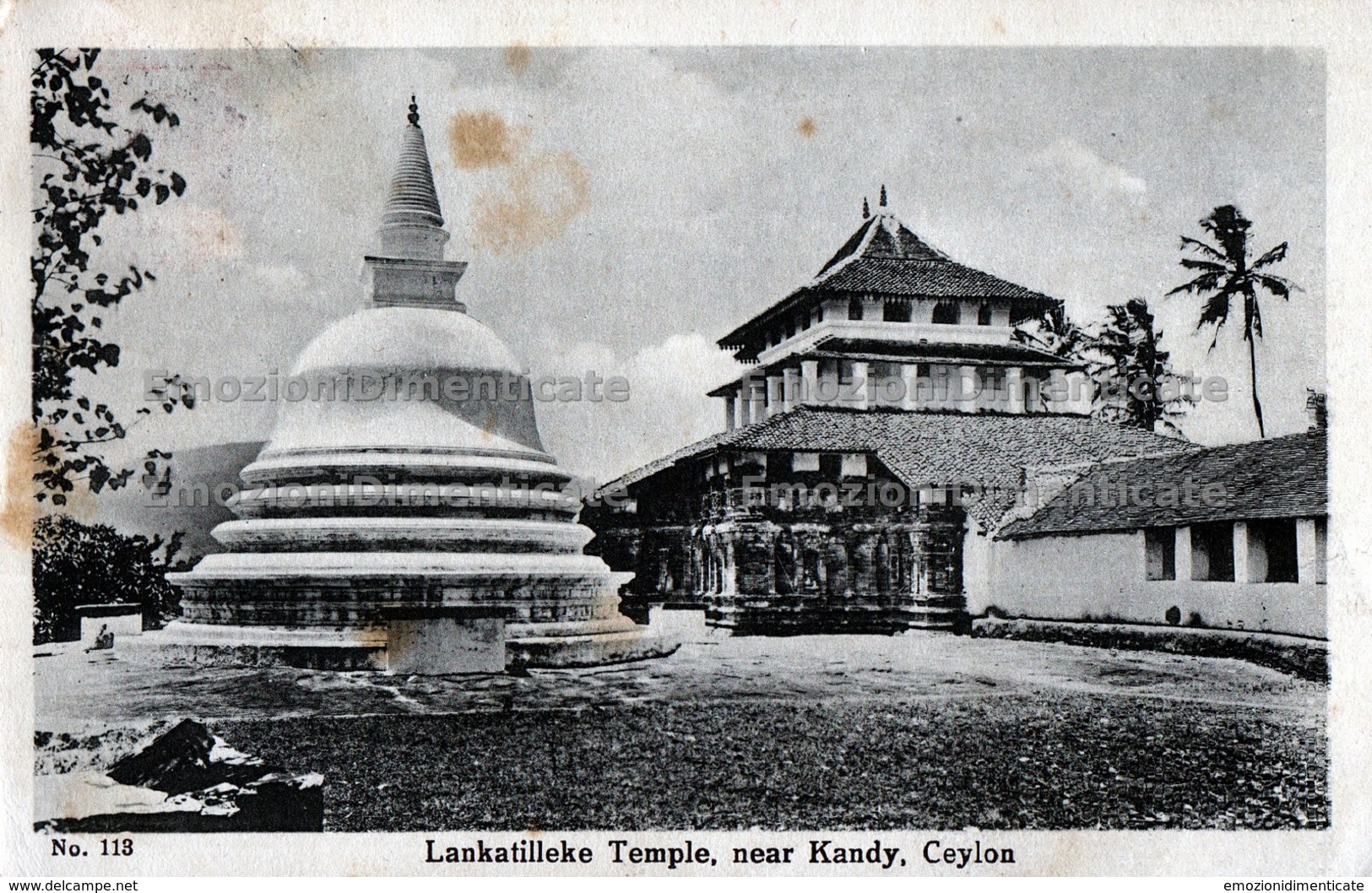 Ceylon Sri Lanka Lankatilleke Temple Near Kandy   இலங்கைக்கு அருகில் ஸ்ரீலங்கா ஸ்ரீ லங்காடில்லேக் கோயில் - Sri Lanka (Ceilán)