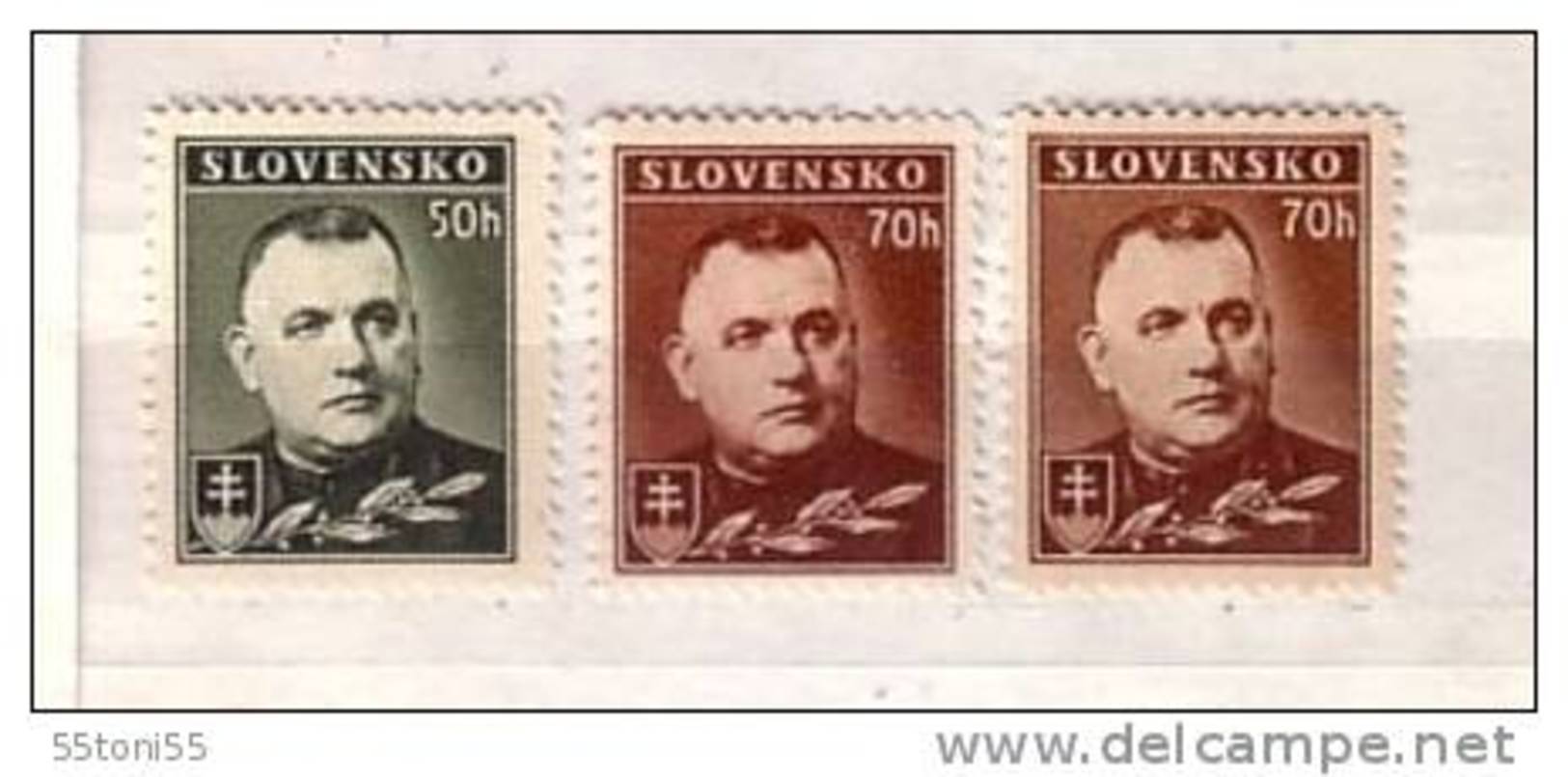 1939 /42 - President Tiso  Michel Nr.67/68- (x+Y)  3v.-MNH  Slovaquie / Slovakia - Neufs