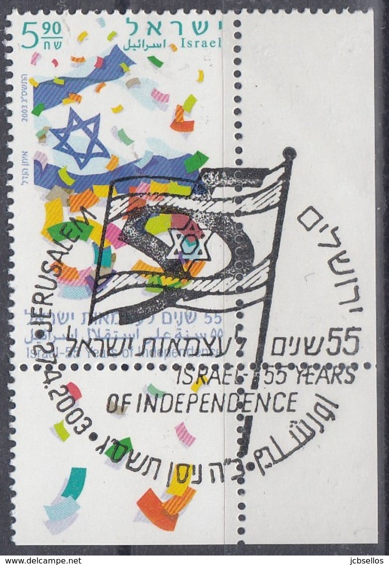 ISRAEL 2003 Nº 1655 USADO CON TAB - Usados (con Tab)