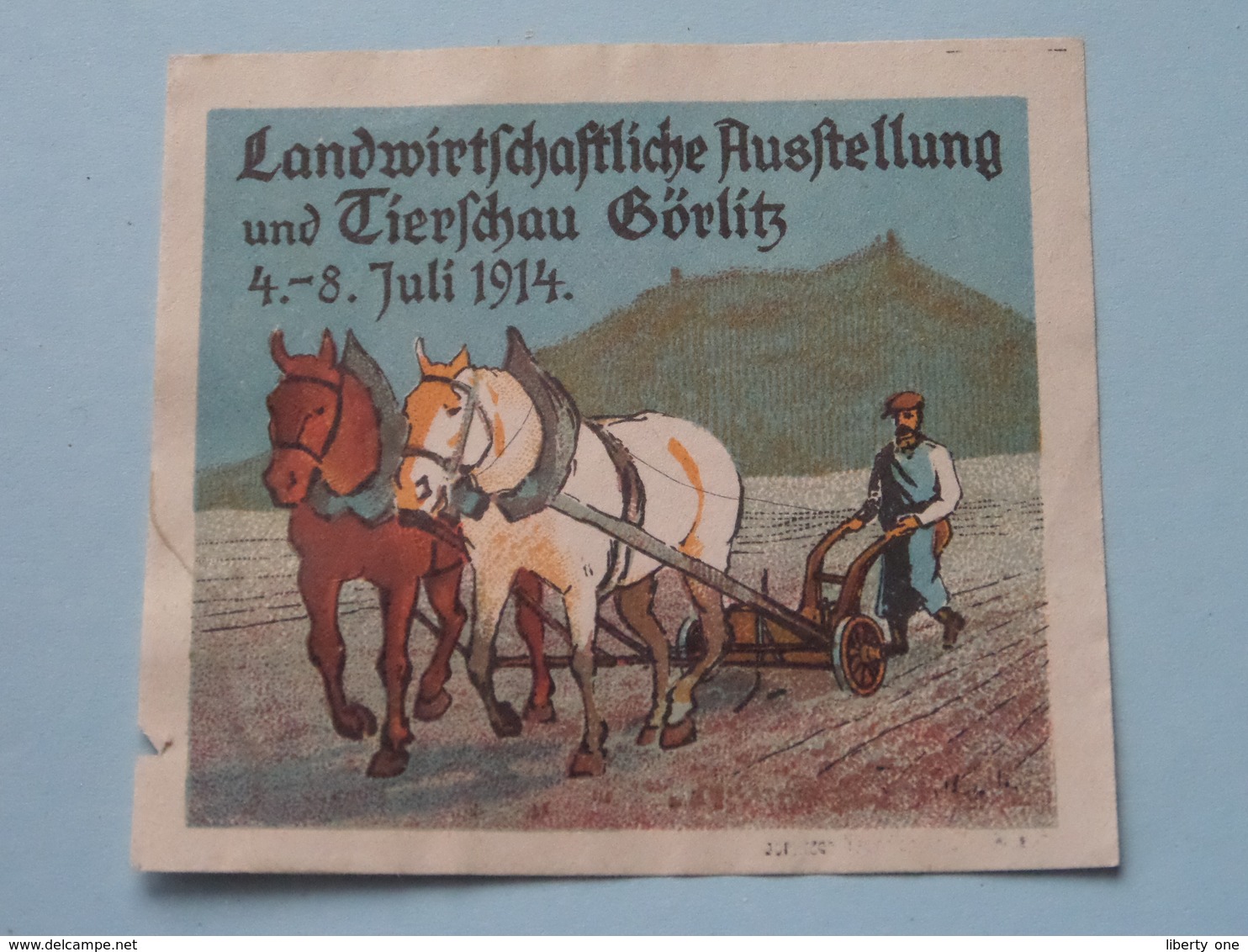 1914 Landwirtschaftliche Ausstellung .....GORLITZ ( Sluitzegel Timbres-Vignettes Picture Stamp Verschlussmarken ) - Algemene Zegels