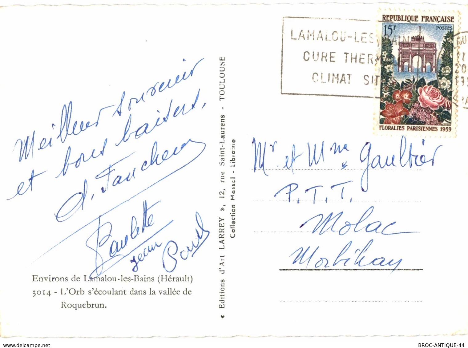 LOT N°637 - LOT DE 40 CARTES DE LAMALOU LES BAINS