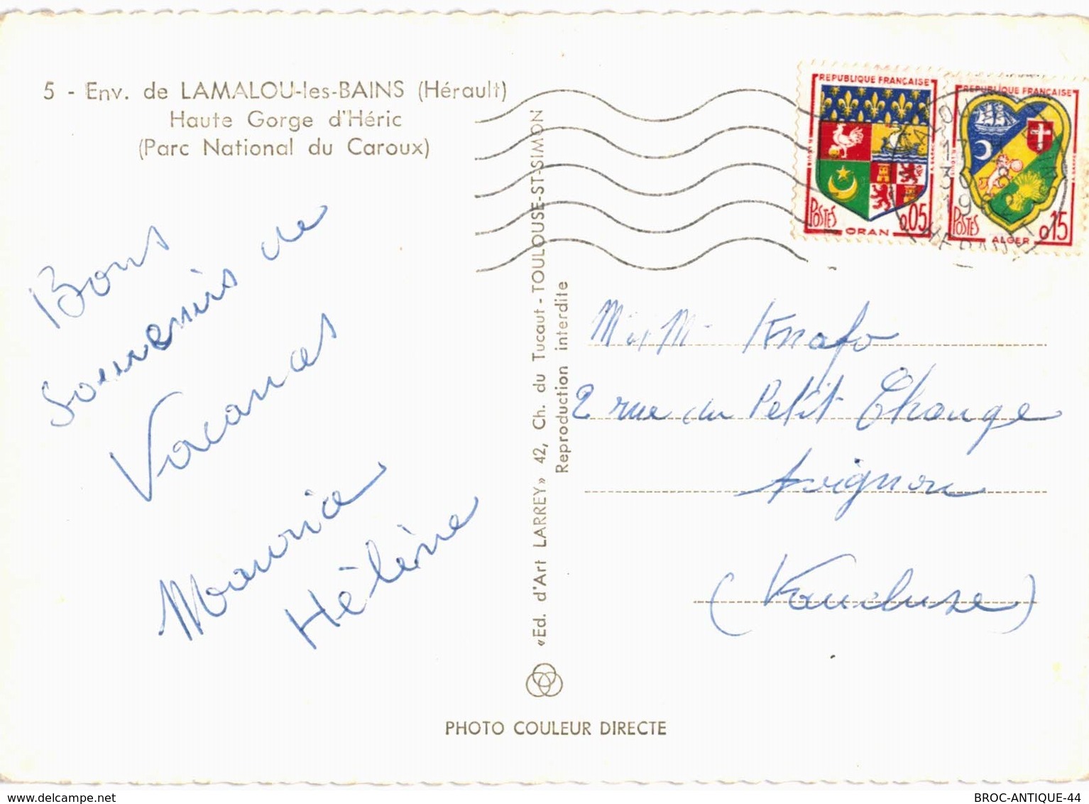 LOT N°637 - LOT DE 40 CARTES DE LAMALOU LES BAINS