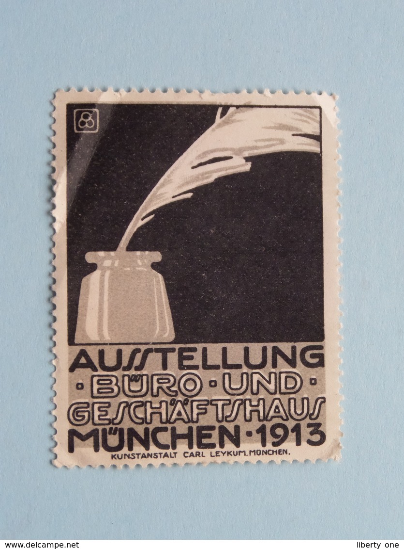 Ausstellung BURO Und Geschaftshaus MUNCHEN 1913 ( Sluitzegel Timbres-Vignettes Picture Stamp Verschlussmarken ) - Matasellos Generales