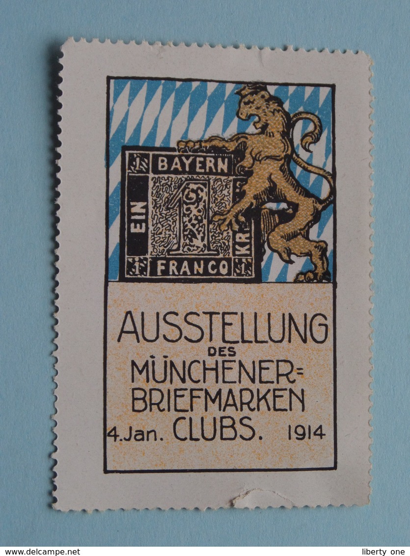 Ausstellung Der MUNCHENER-BRIEFMARKEN CLUBS 1914 ( Sluitzegel Timbres-Vignettes Picture Stamp Verschlussmarken ) - Gebührenstempel, Impoststempel