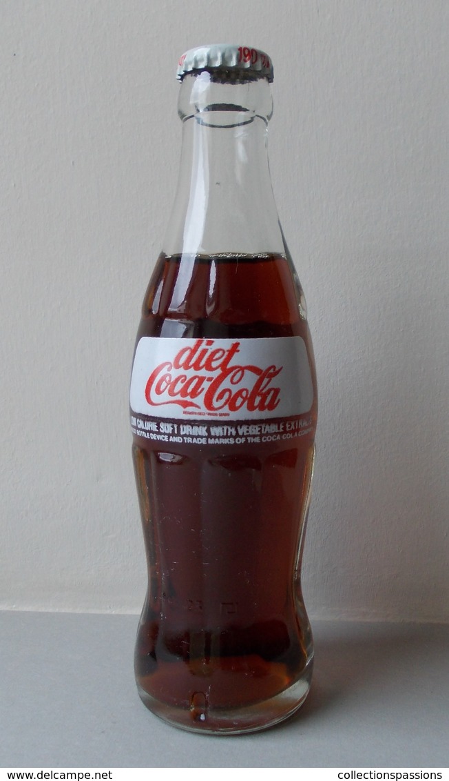 - Ancienne Bouteille En Verre - GRANDE BRETAGNE - DIET COCA COLA - Année 80 - 19cl - Bouteille Jamais Ouverte - - Bouteilles