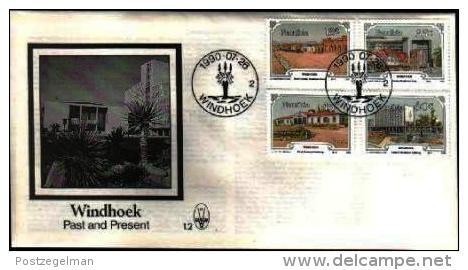 NAMIBIA, 1990, Mint FDC 1.2, Windhoek, Stampnrs. MI 675-678 - Namibië (1990- ...)