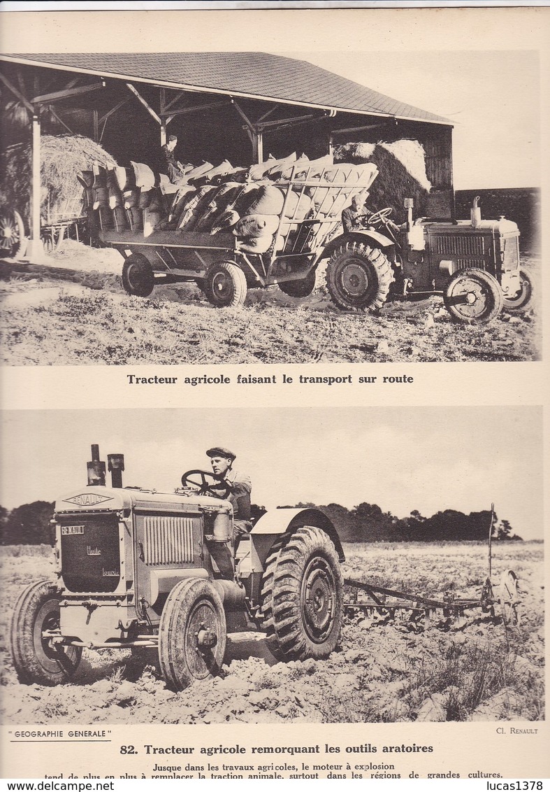 TRACTEURS AGRICOLES   / PAS CP / 24X30 CM - Traktoren