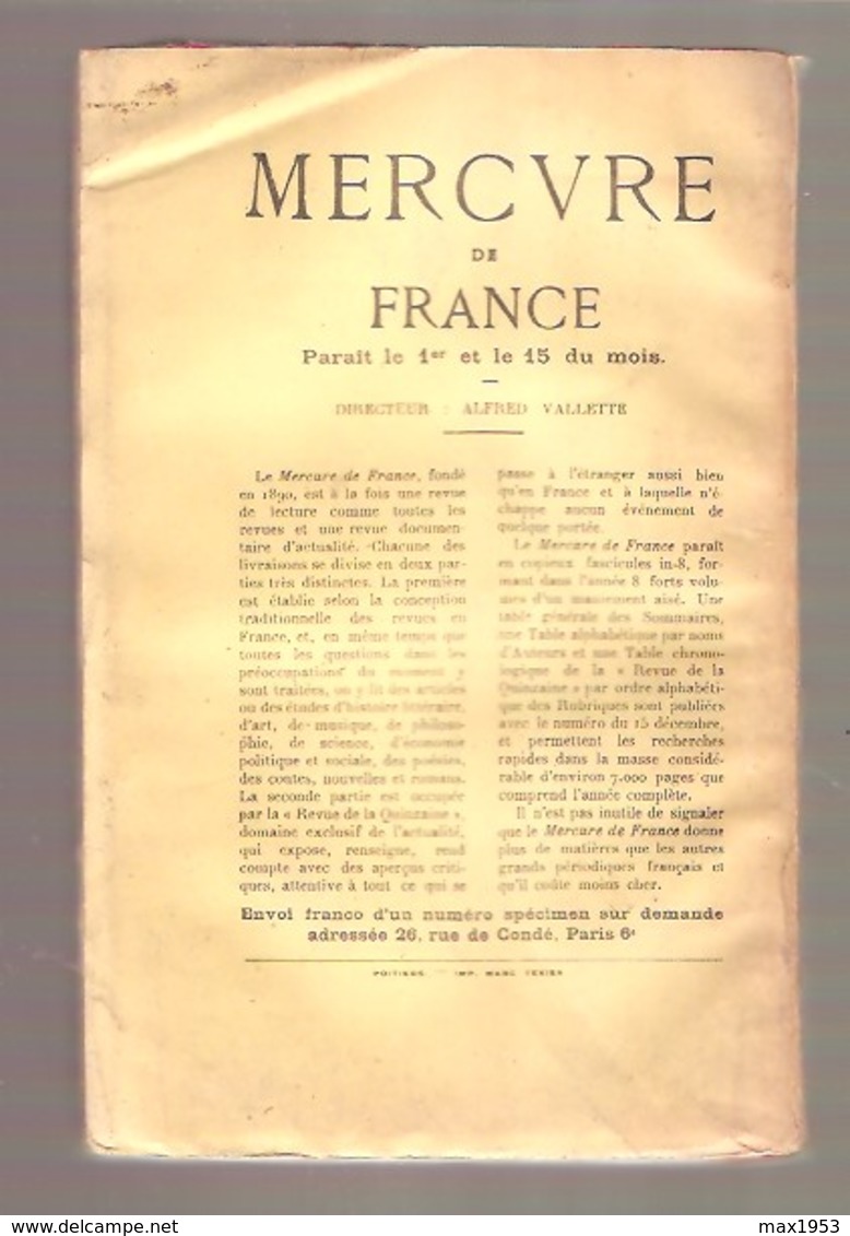 RUDYARD KIPLING - LES BÂTISSEURS DE PONTS - Mercure De France, Paris, 1923 - Auteurs Classiques