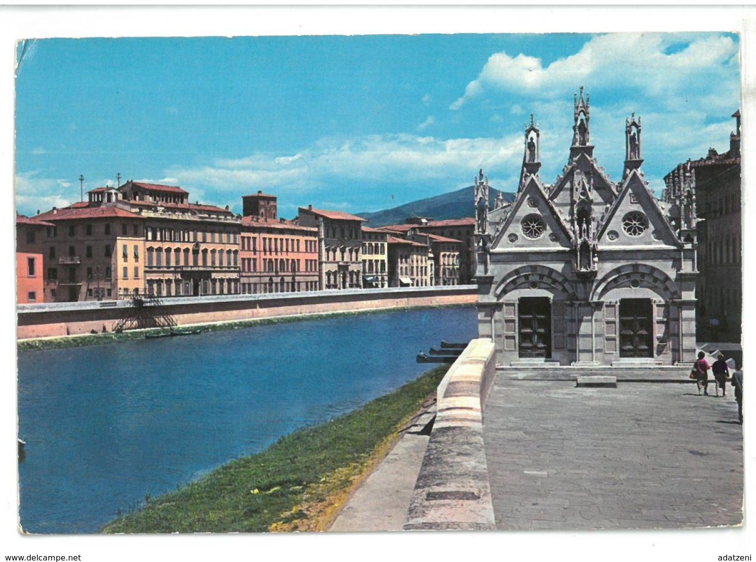 Toscana Pisa Chiesetta Della Spina Sull’argine Dell’Arno Viaggiata 1974 Condizioni Come Da Scansione - Pisa