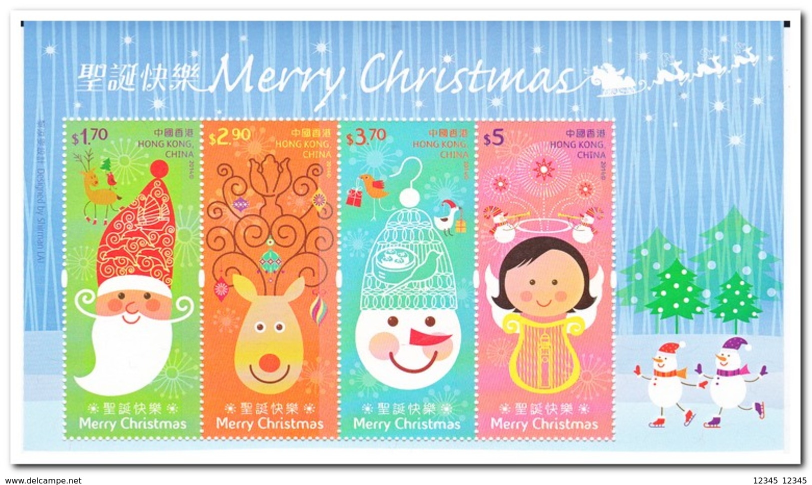 Hong Kong 2014, Postfris MNH, Christmas - Nuovi