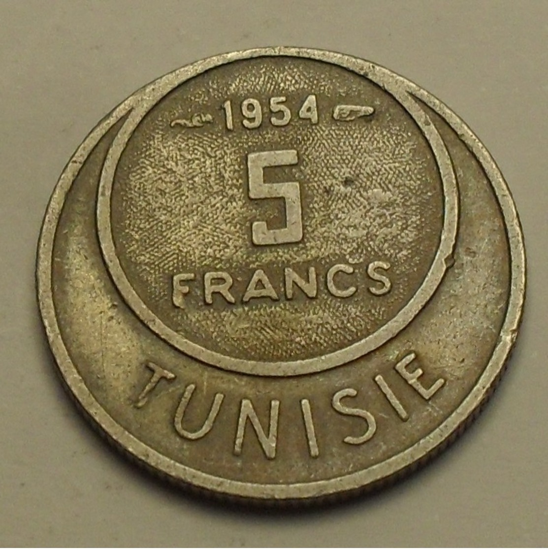1954 - Tunisie - Tunisia - 1373 - 5 FRANCS - KM 277 - Tunisie