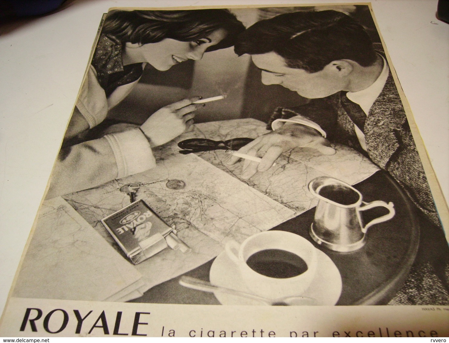 ANCIENNE PUBLICITE  CIGARETTE ROYAL 1960 - Autres & Non Classés