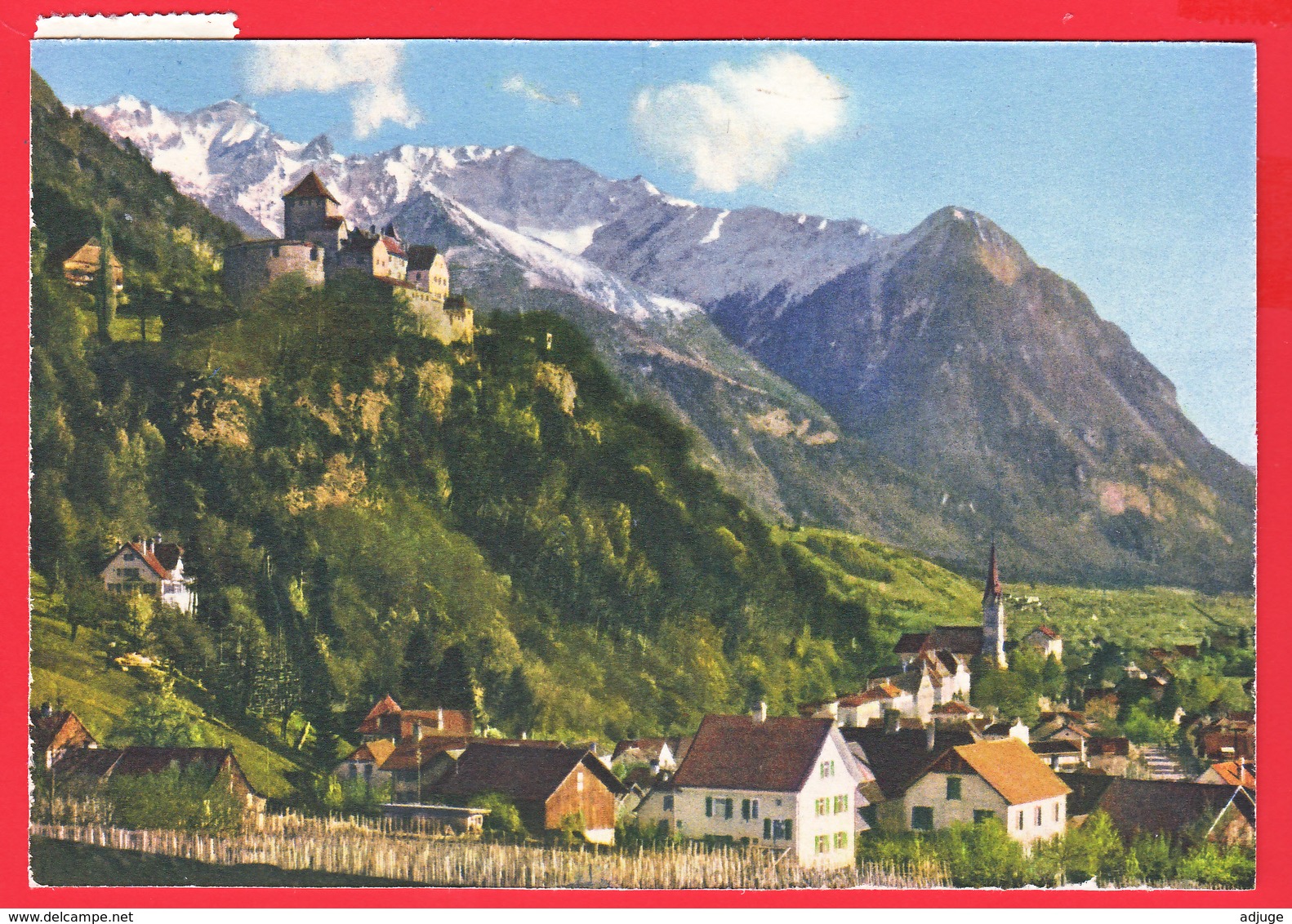 AK-Fürstentum LIECHTENSTEIN - Schloss Vaduz - Ph. Berni Klosters ** 2 SCANS - Liechtenstein