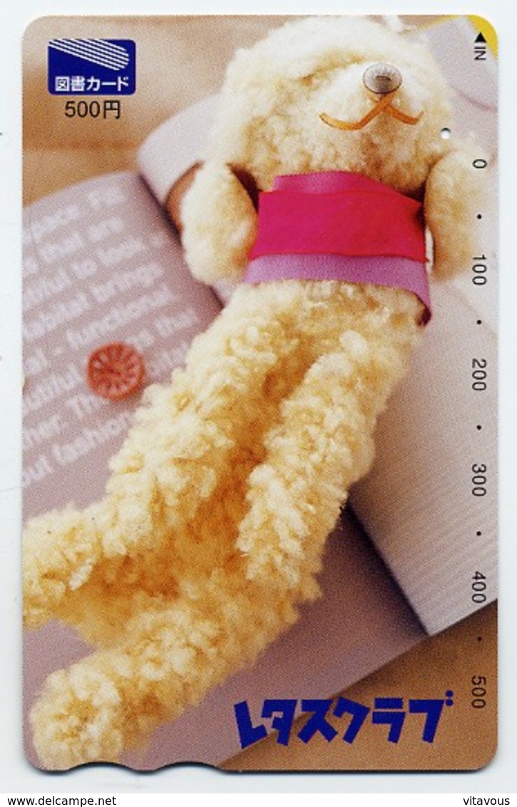 Nounours Bear  Teddy Enfant Jeu Peluche Carte Prépayée Japon Card  Telefonkarten  (G 675) - Japon