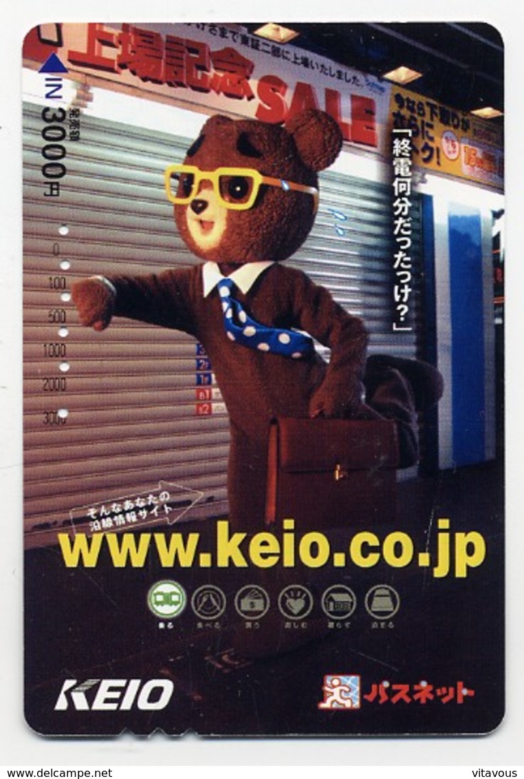 Nounours Bear  Teddy  Jeu Peluche Carte Prépayée Japon Card  Telefonkarten  (G 677) - Japon