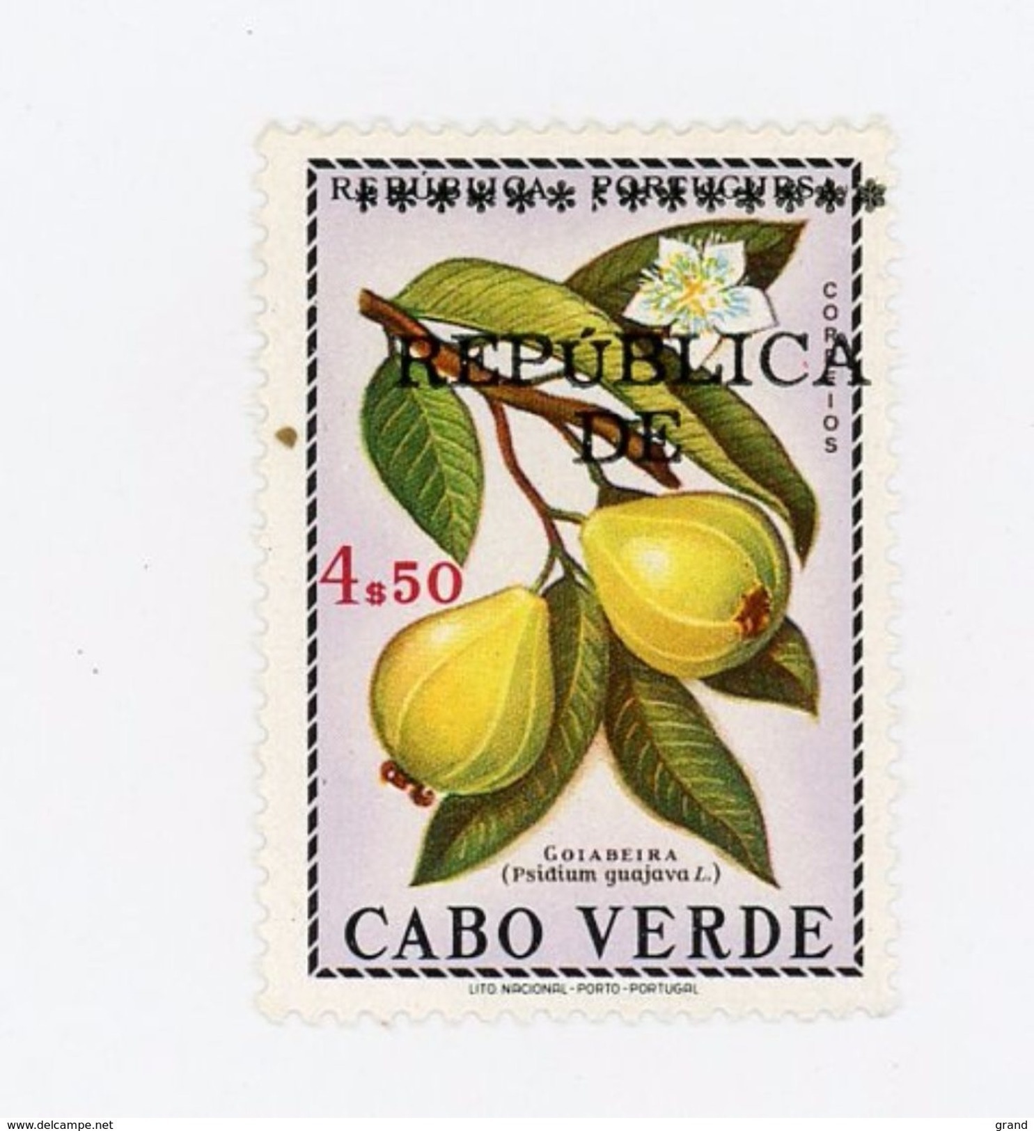 Cap Vert-Cabo Verde-1976-Fruit-Timbre Surchargé***MNH - Cap Vert