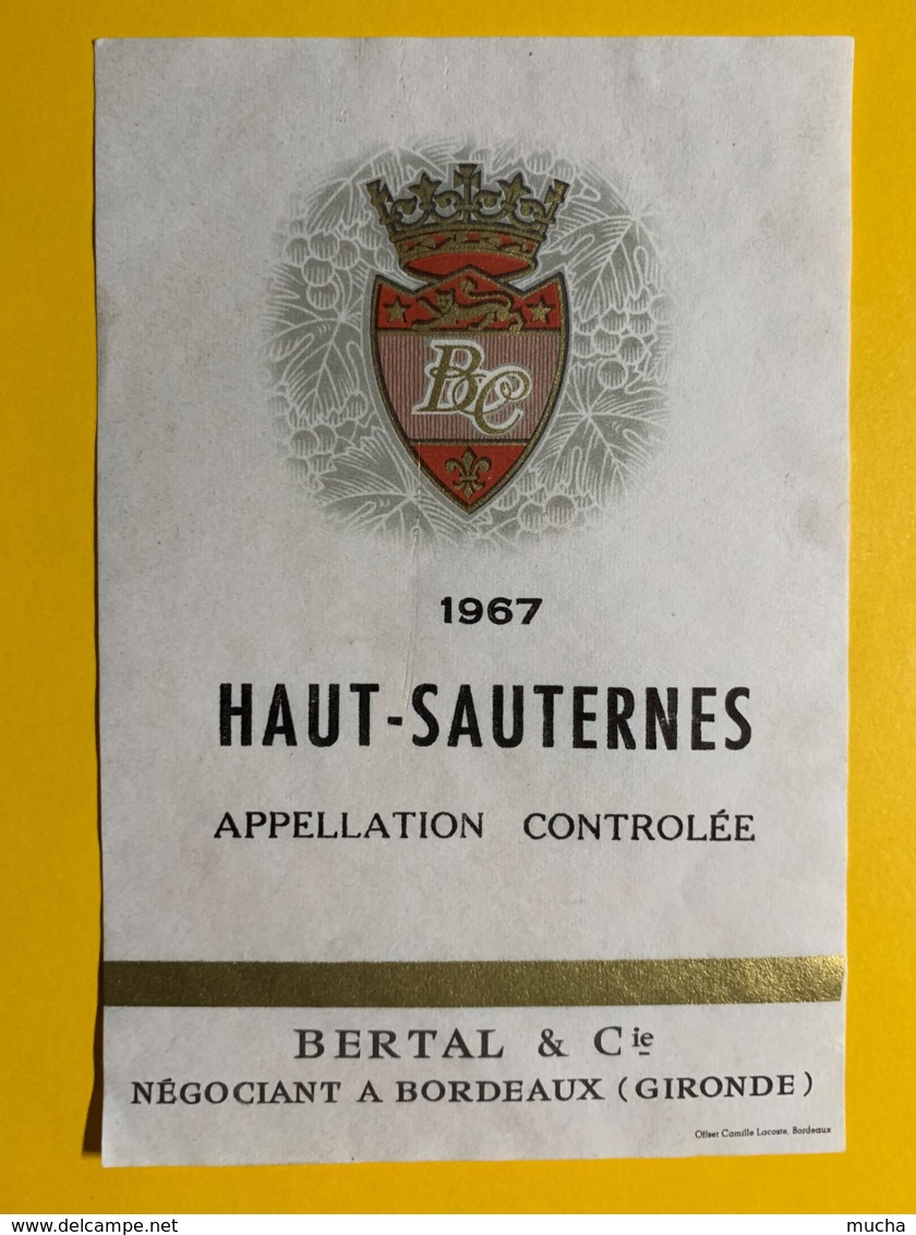 9439 - Haut-Sauternes 1967 - Bordeaux