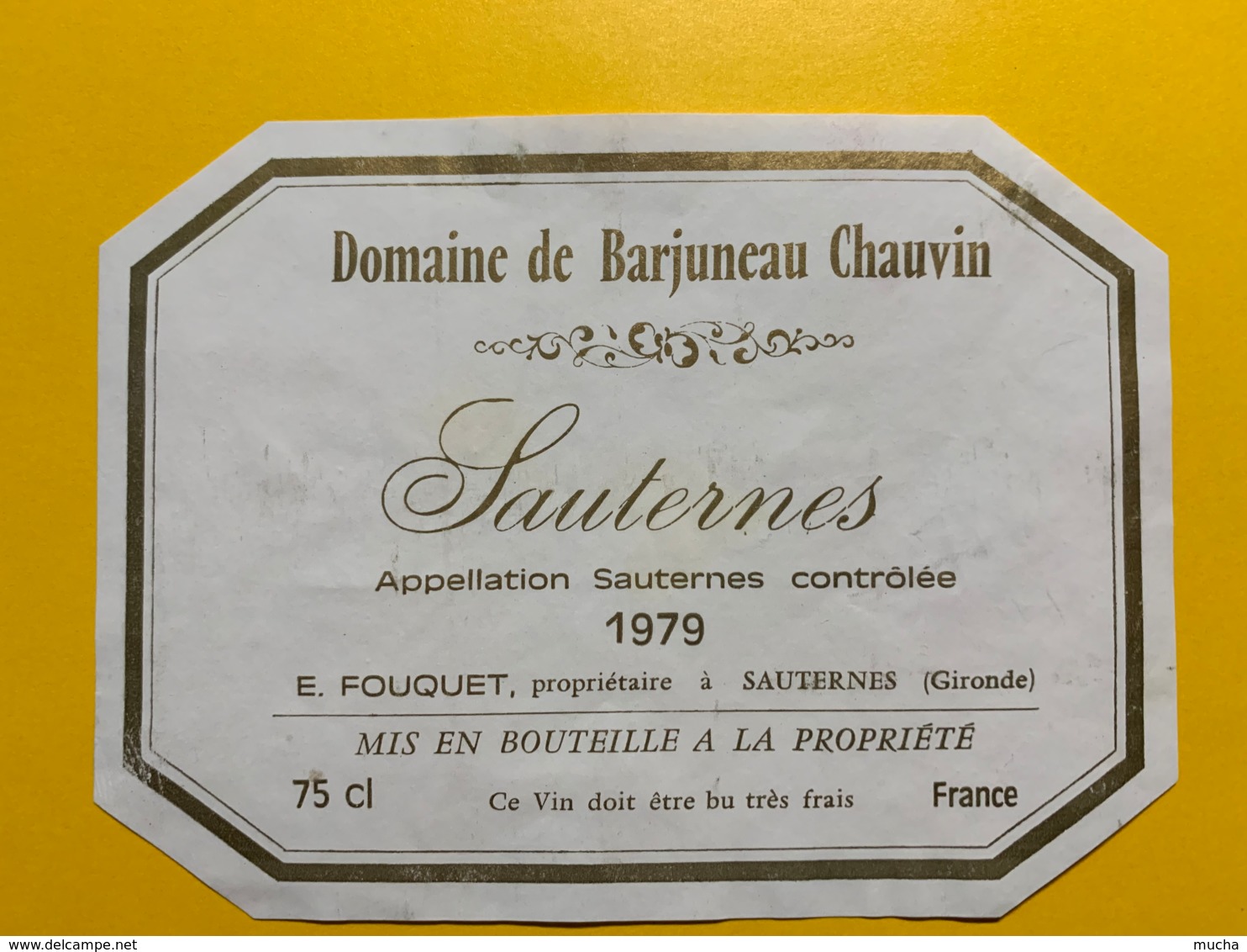 9438 - Domaine De Barjuneau Chauvin 1979 Sauternes - Bordeaux