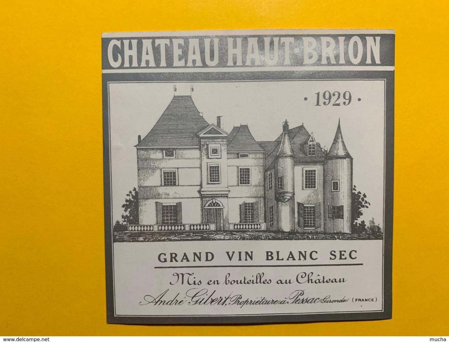 9454 -   RARE 1929 Château Haut-Brion Graves - Bordeaux